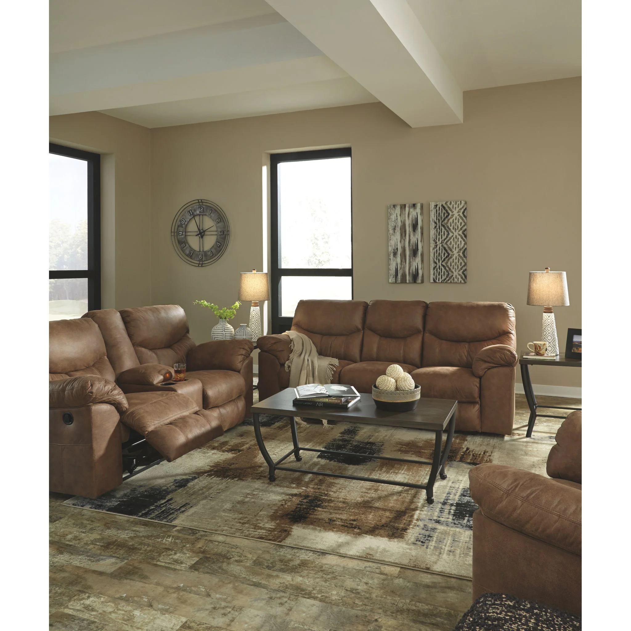 Boxberg Reclining Sofa - Bark - Image 8
