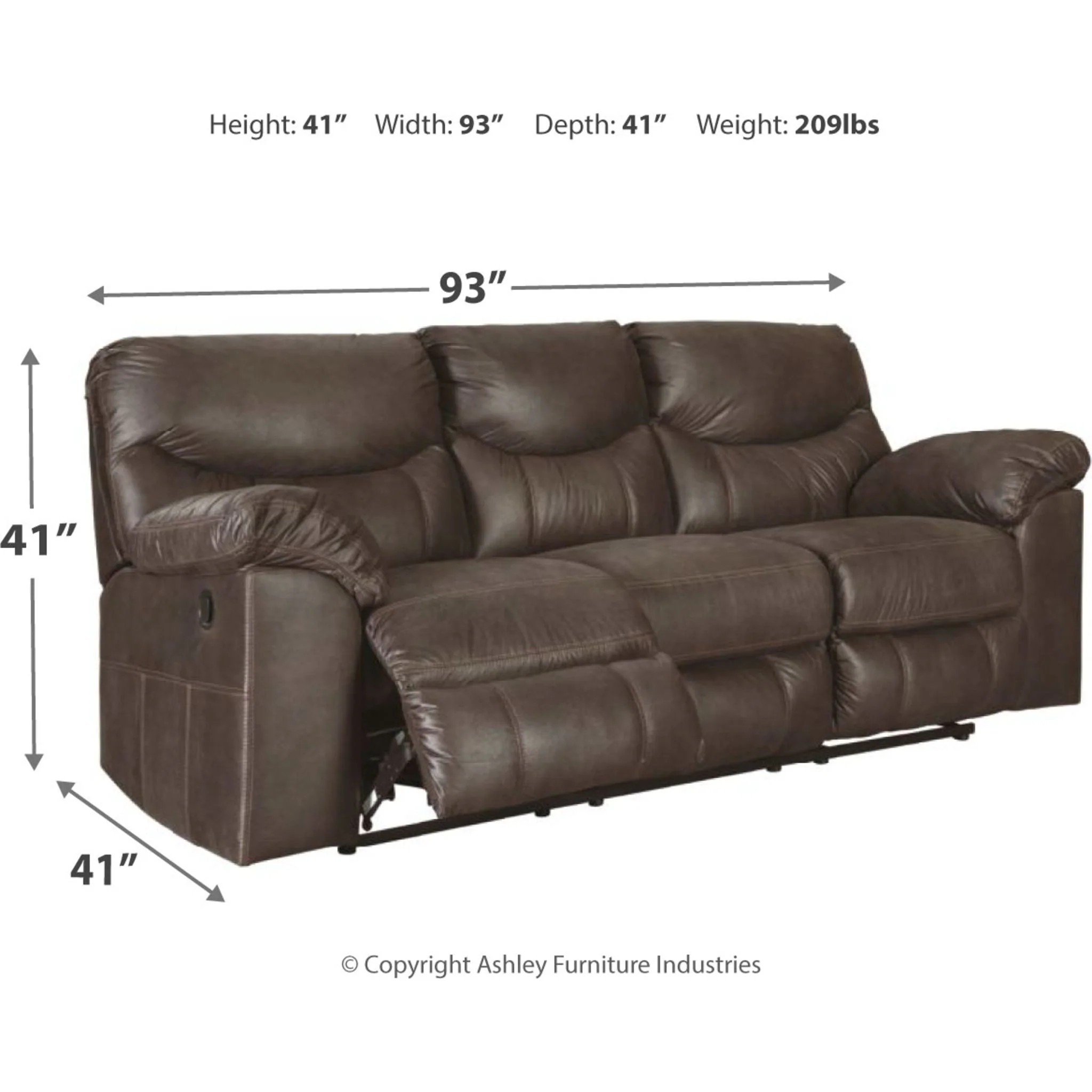 Boxberg Reclining Sofa - Teak - Image 4