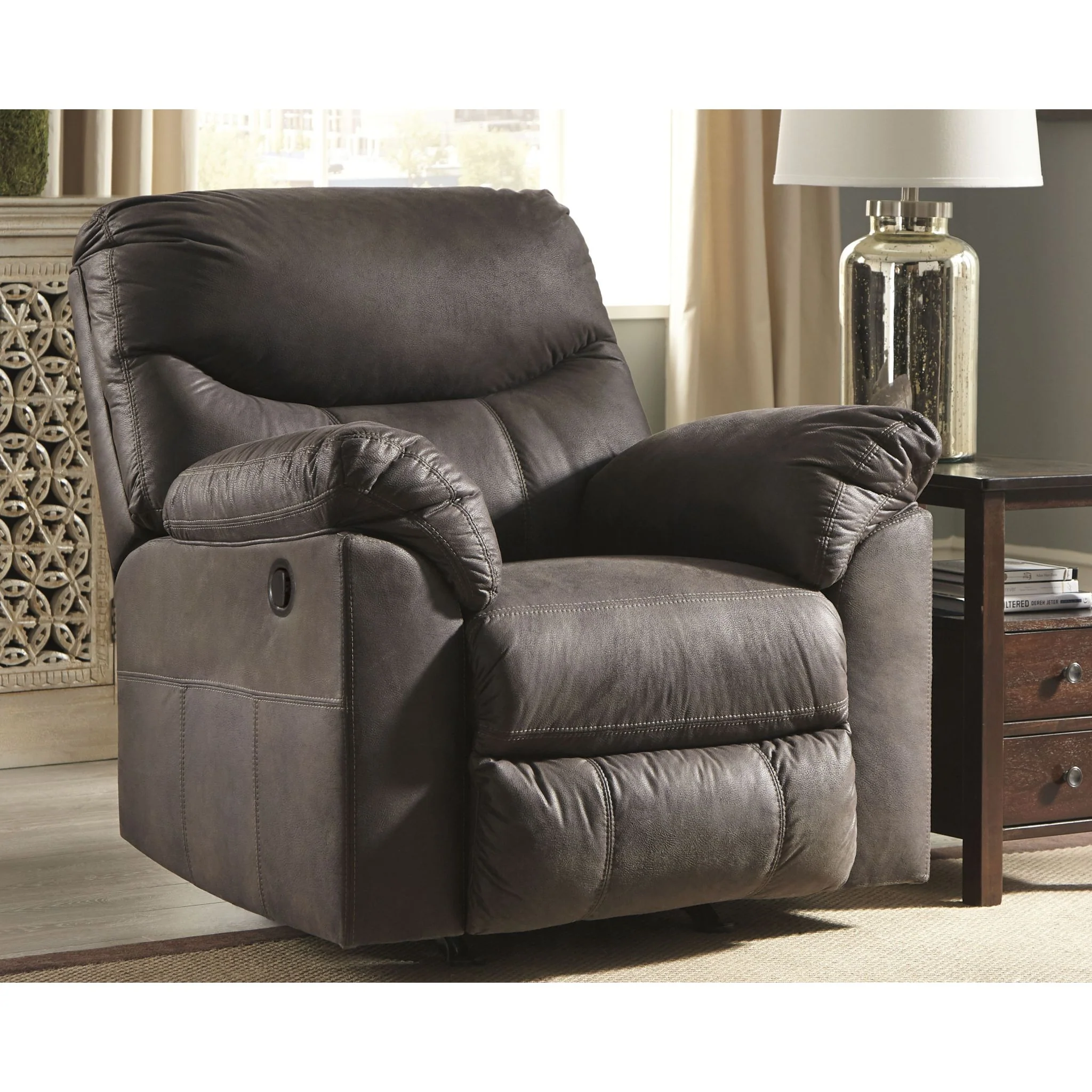Boxberg Rocker Recliner - Teak - Image 3