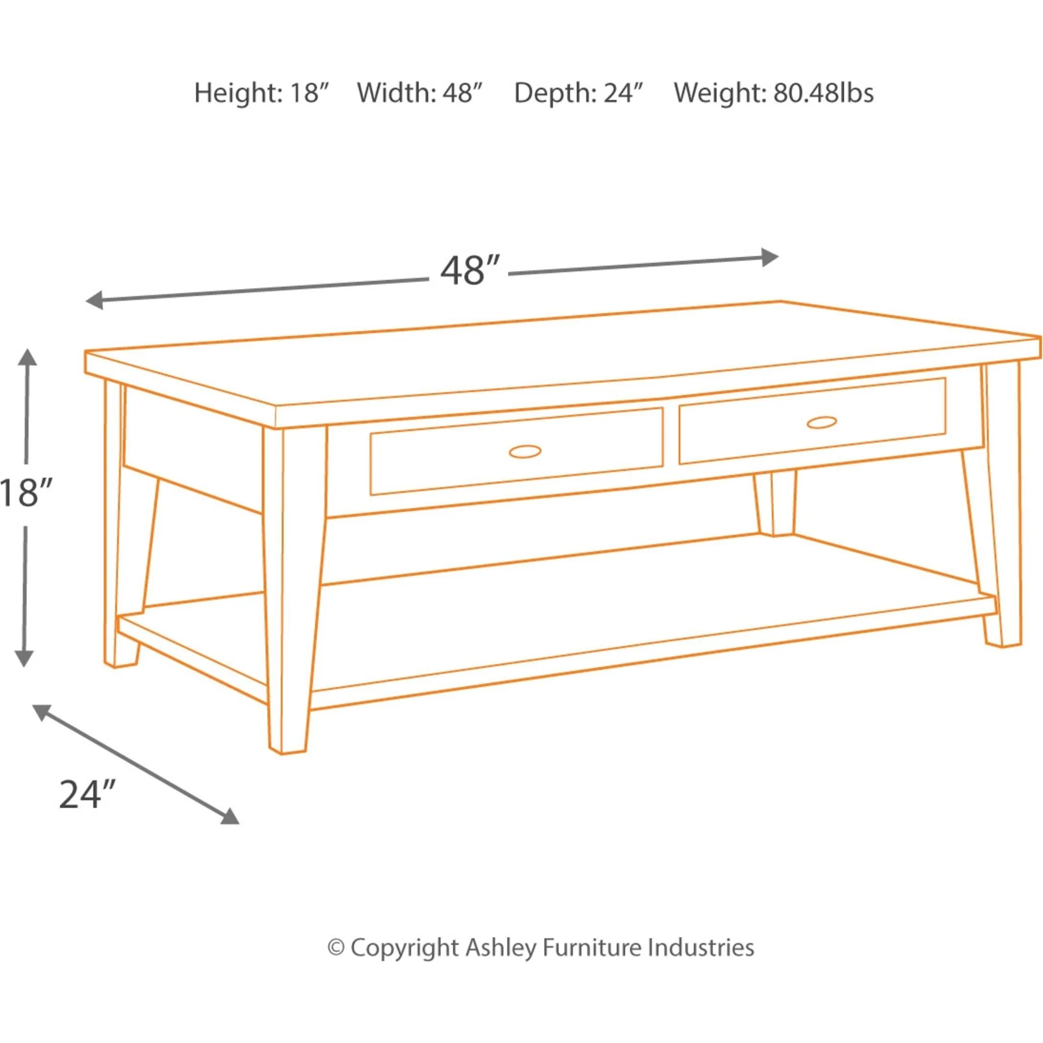 Branbury Coffee Table - Gray - Image 11