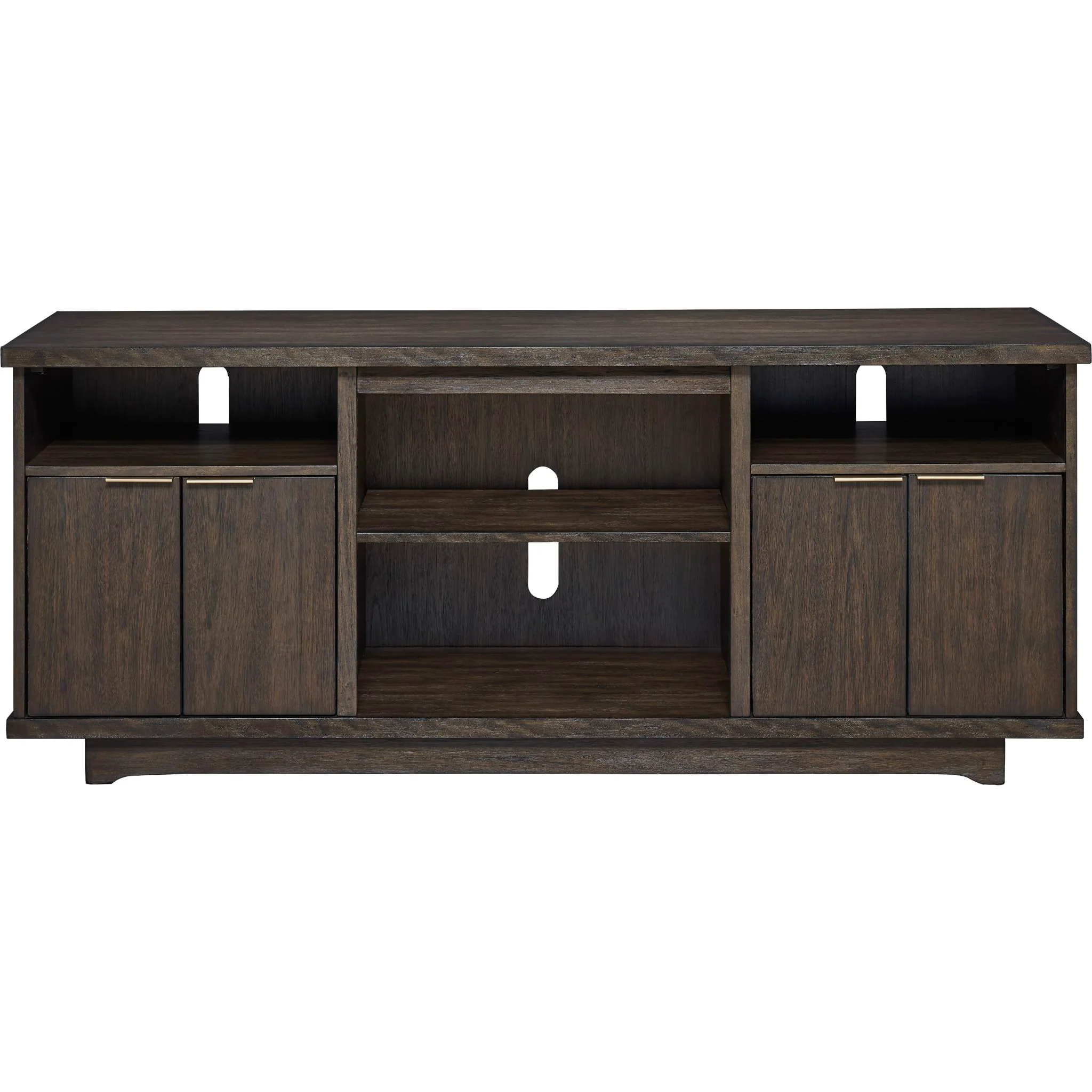Brazburn TV Stand with Fireplace - Dark Brown - Image 7