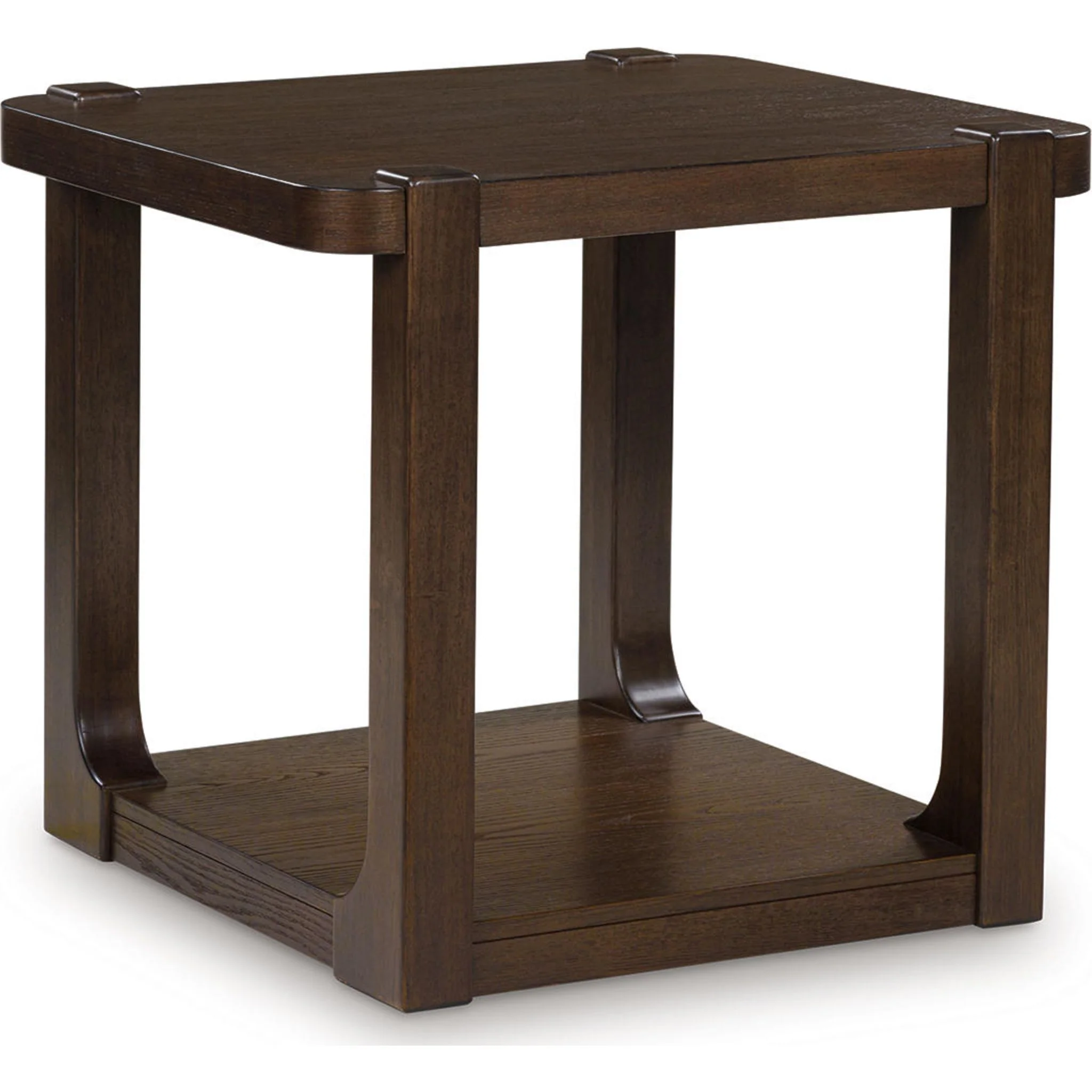 Breckington End Table - Dark Brown
