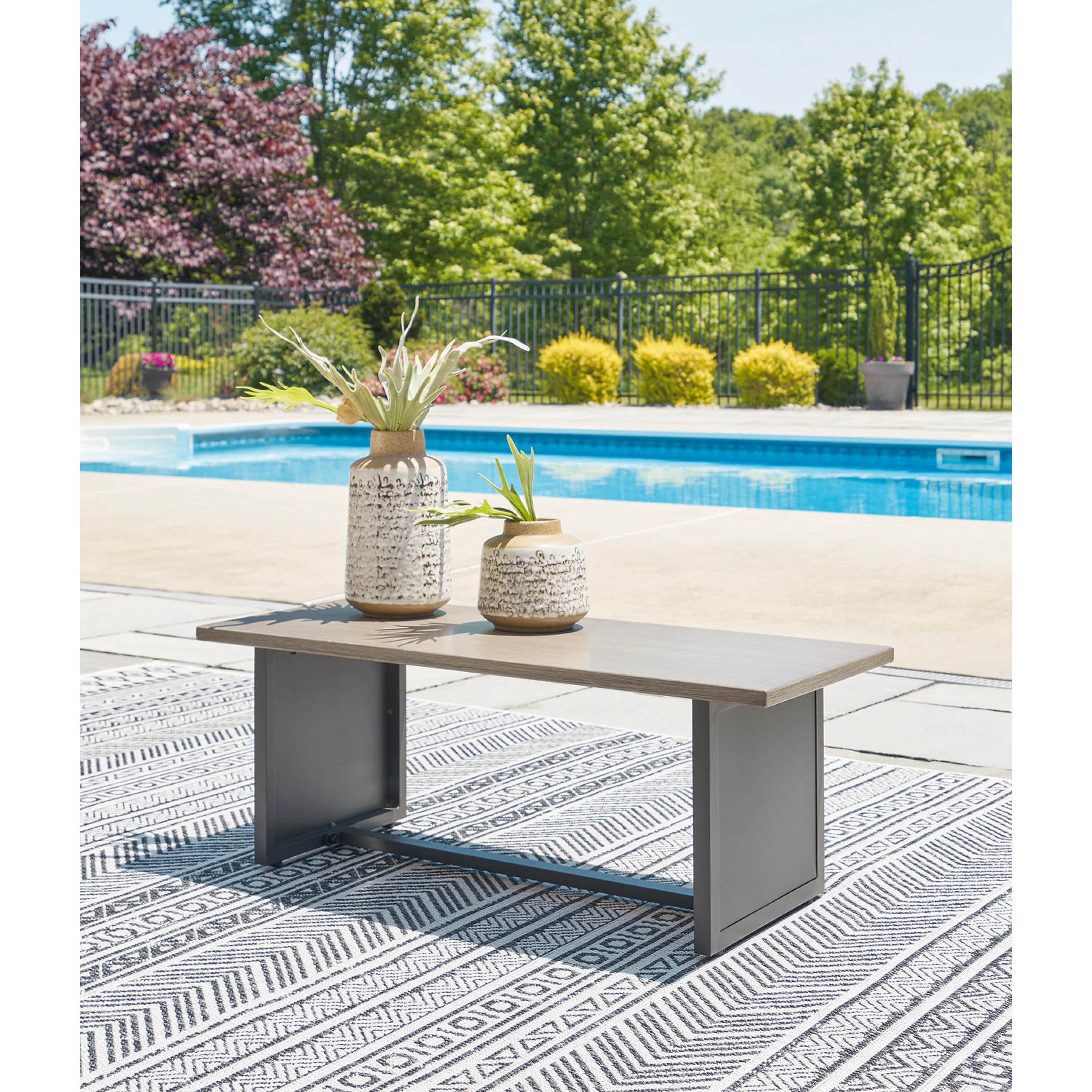 Bree Zee 5 Piece Outdoor Modular Seating - Brown - Image 4