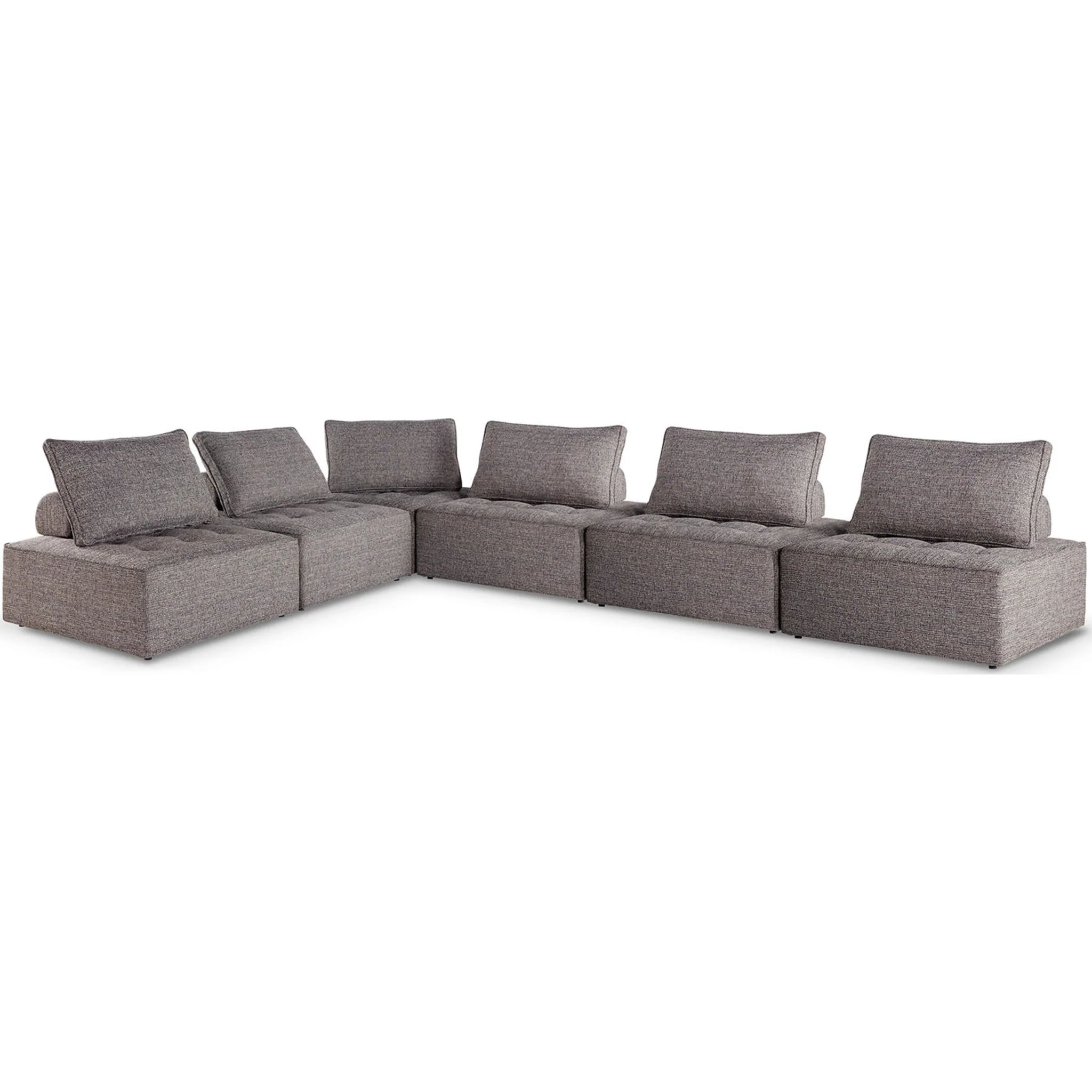 Bree Zee 6 Piece Outdoor Modular Seating - Brown