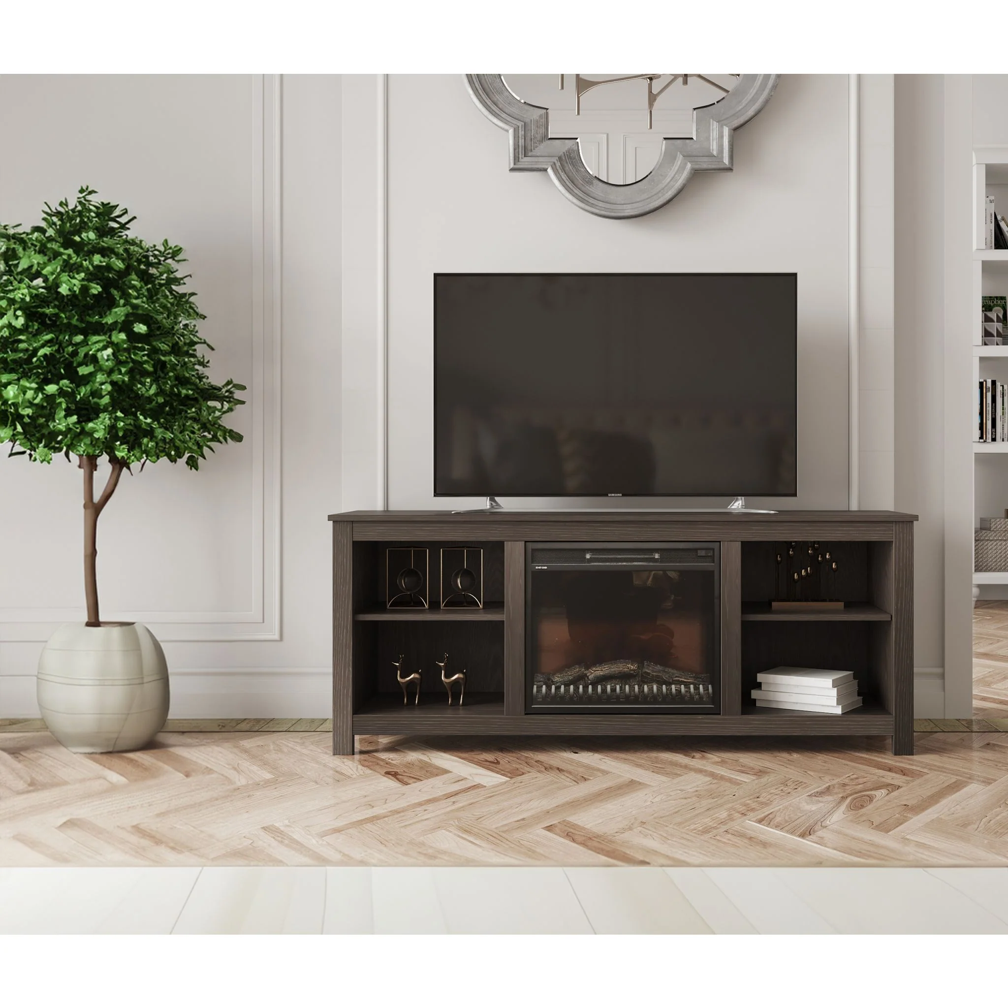 Brenna TV Stand with Fireplace - Image 19