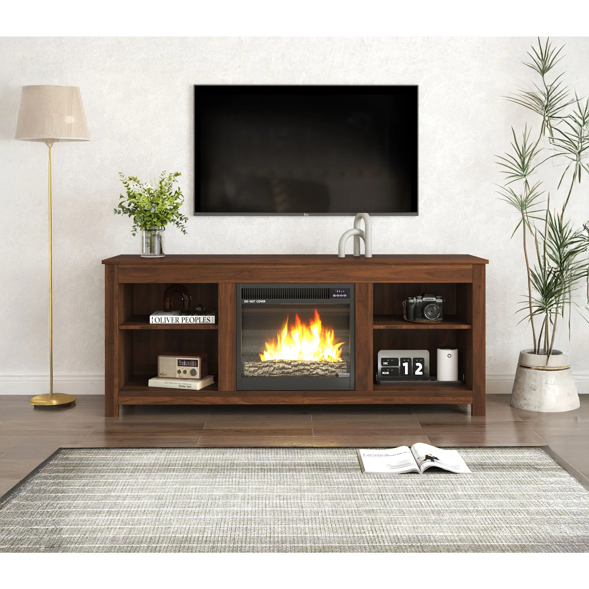 Brenna TV Stand with Fireplace - Image 2