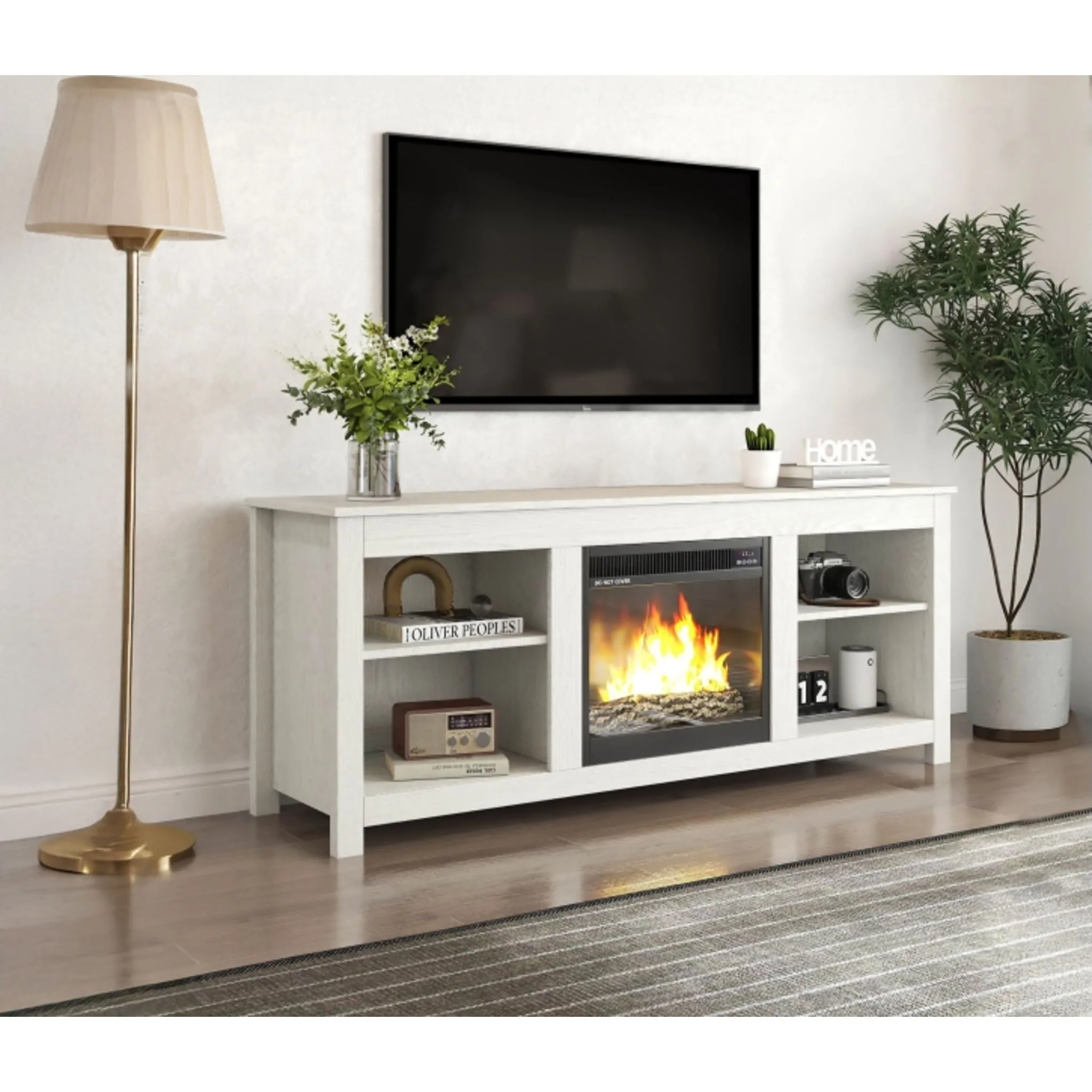 Brenna TV Stand with Fireplace - Image 32