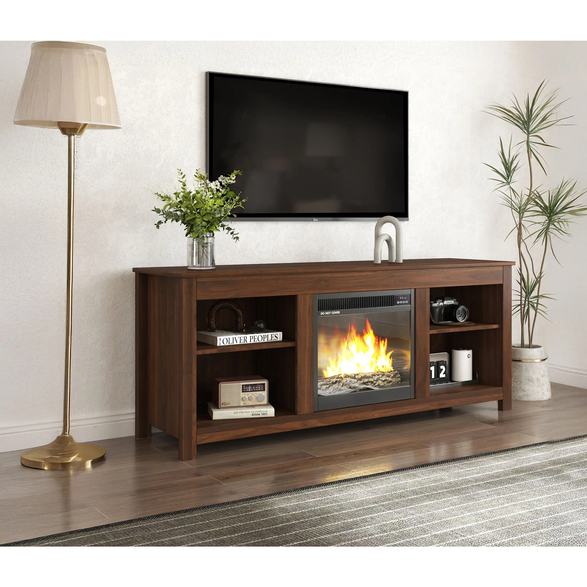 Brenna TV Stand with Fireplace - Image 8
