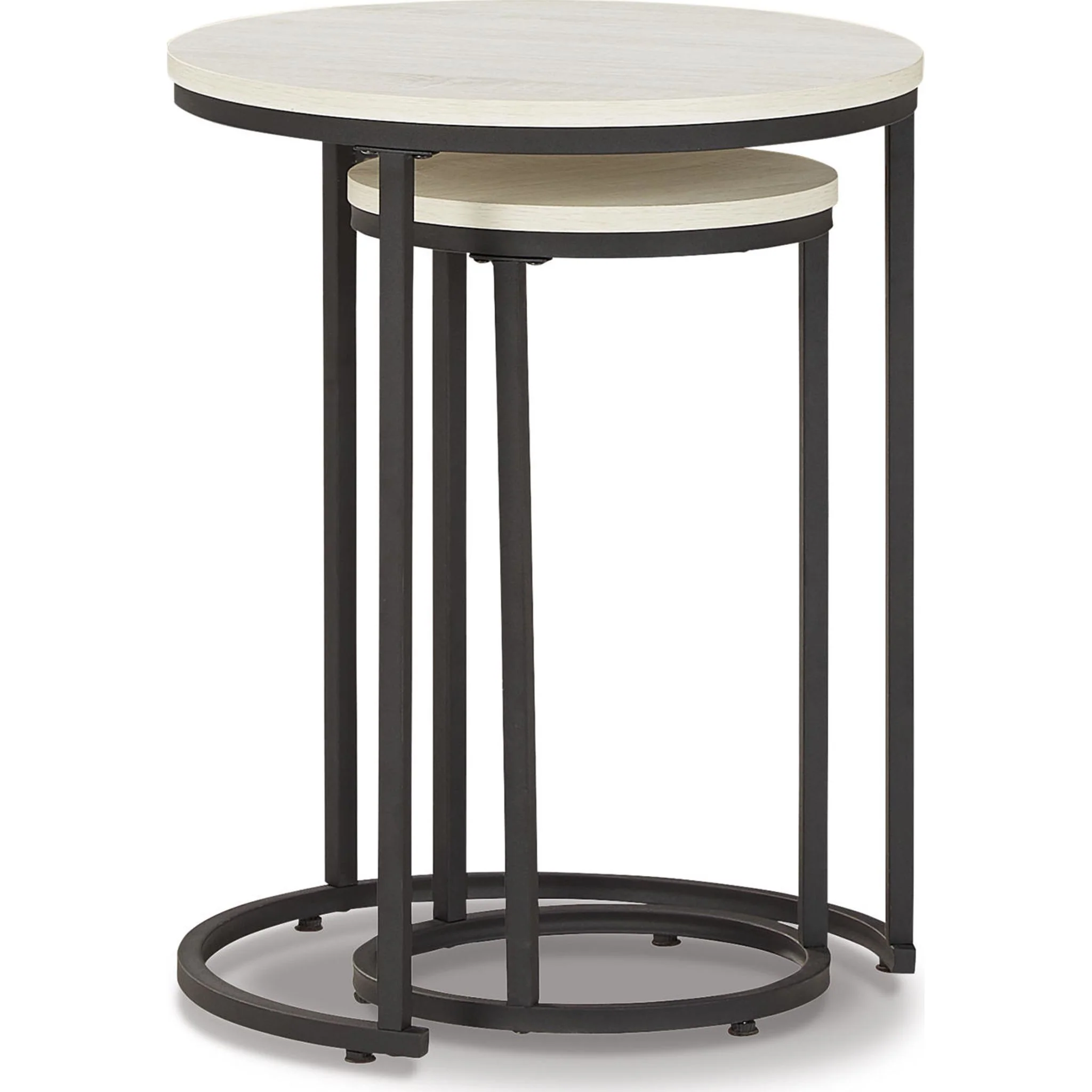 Briarsboro Accent Table (Set of 2) - White/Black - Image 5