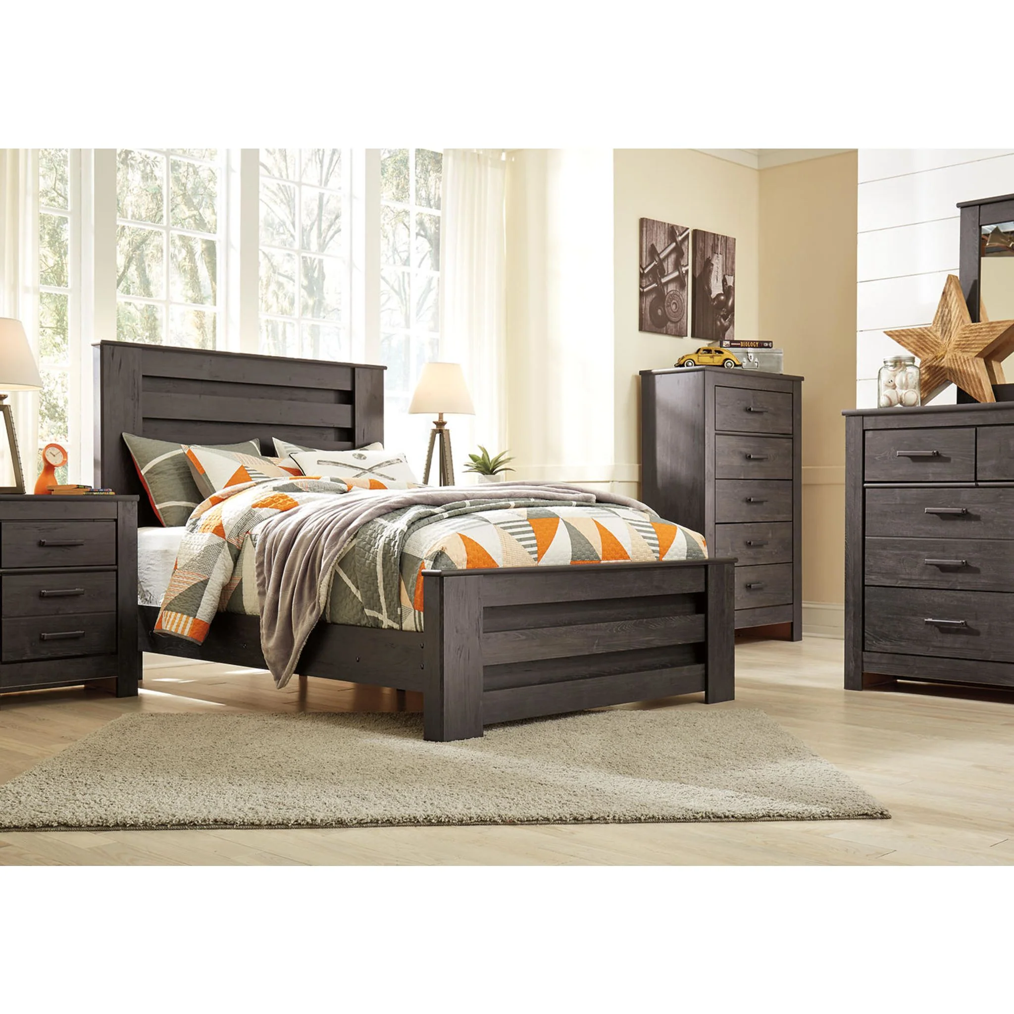 Brinxton Full Panel Headboard - Charcoal - Image 24