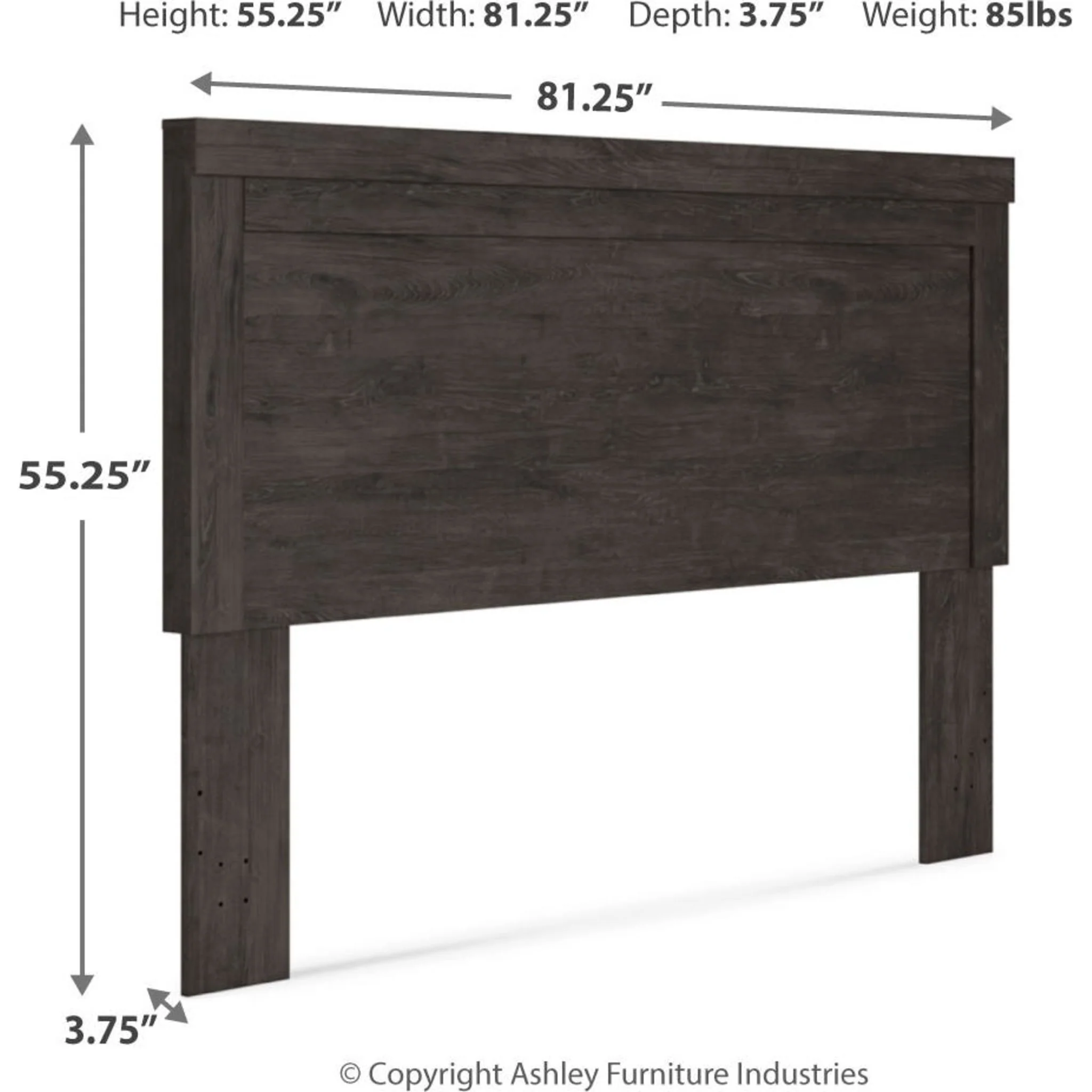 Brinxton King Panel Headboard - Charcoal - Image 5