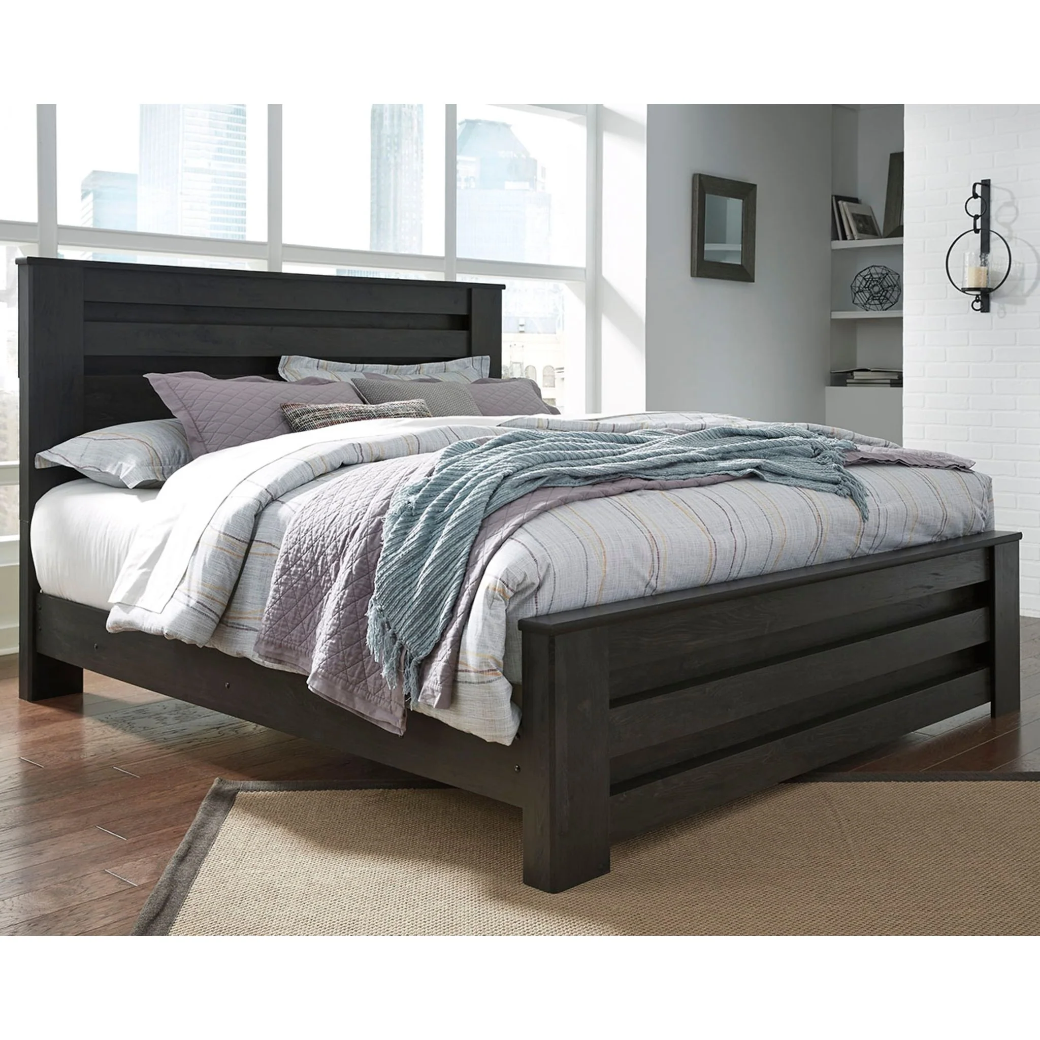 Brinxton Panel Bed - Charcoal - Image 12