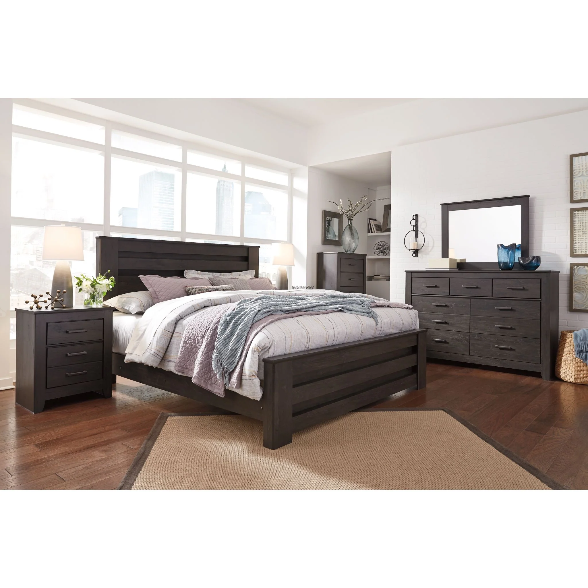 Brinxton Panel Bed - Charcoal - Image 17