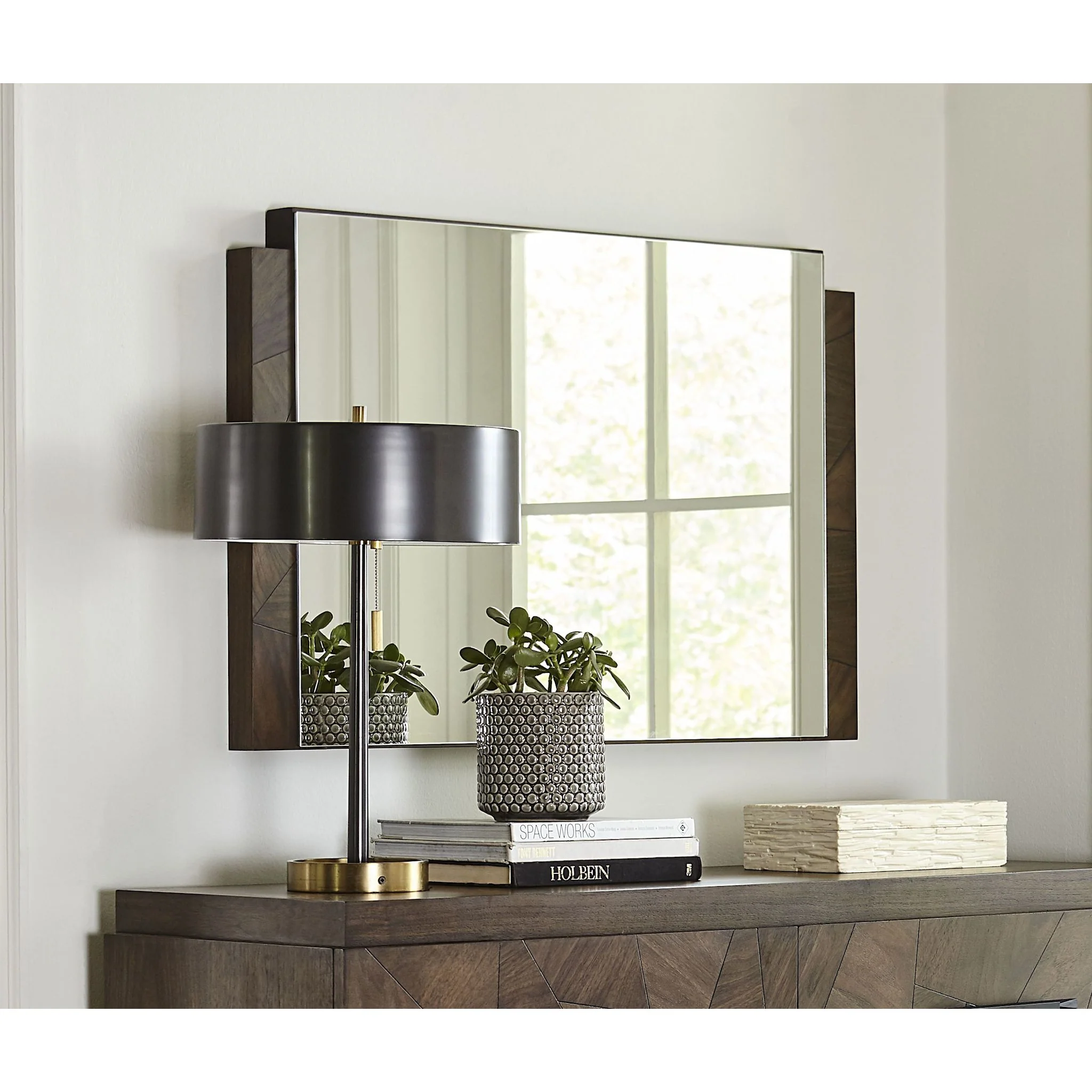 Broderick Chesser Mirror - Wild Oats Brown - Image 2
