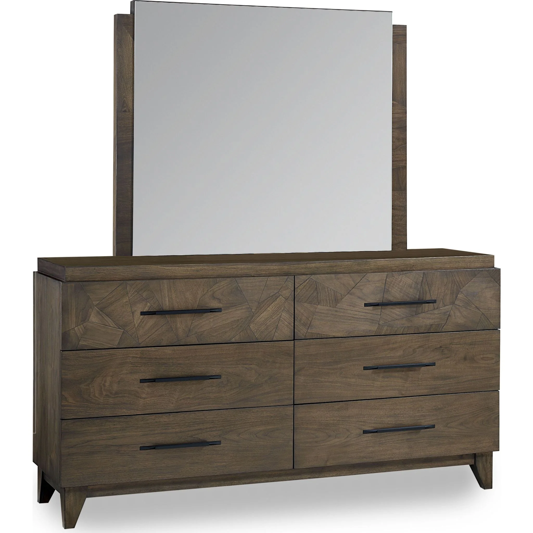 Broderick Dresser and Mirror - Wild Oats Brown