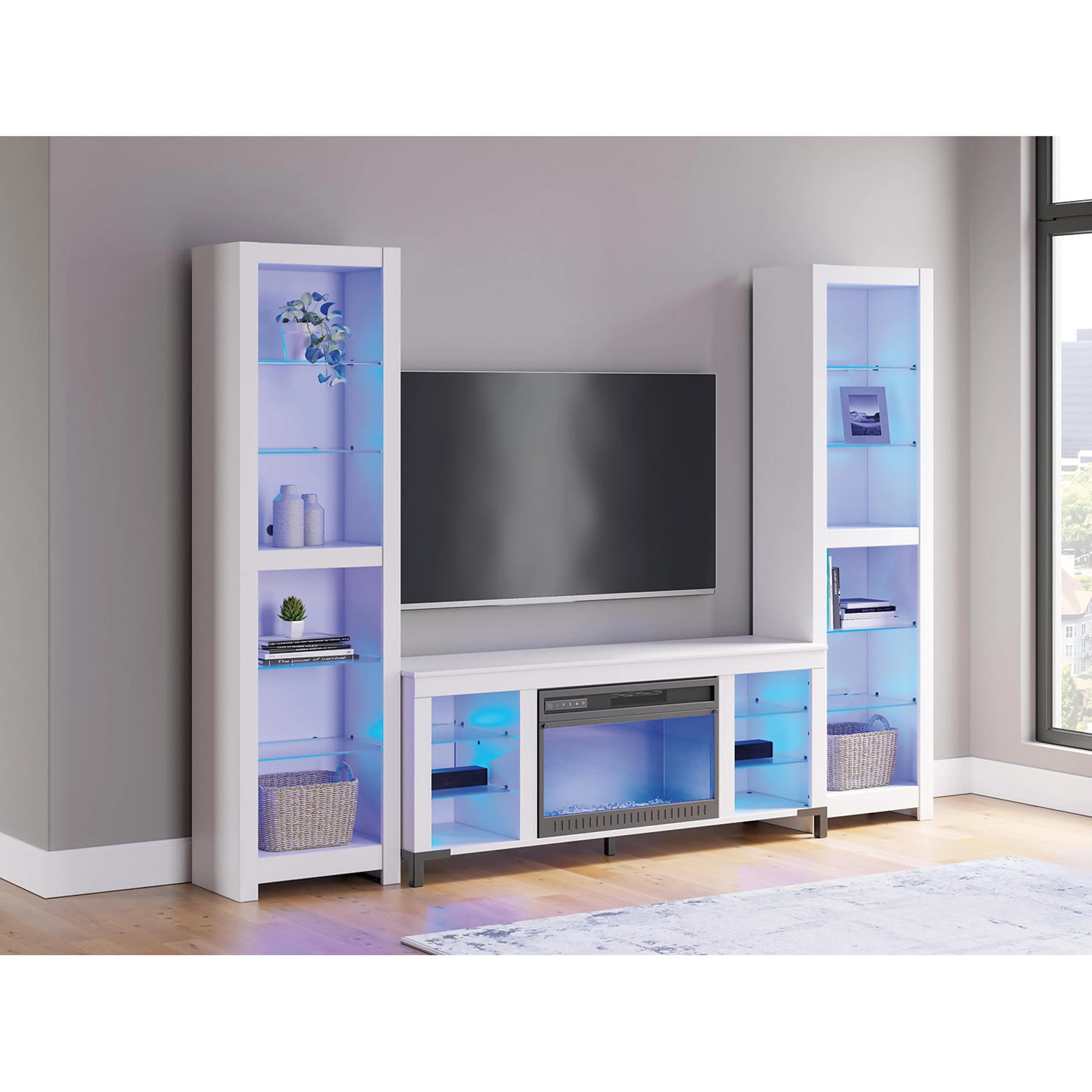 Brollevi 3 Piece Entertainment Unit - White - Image 4