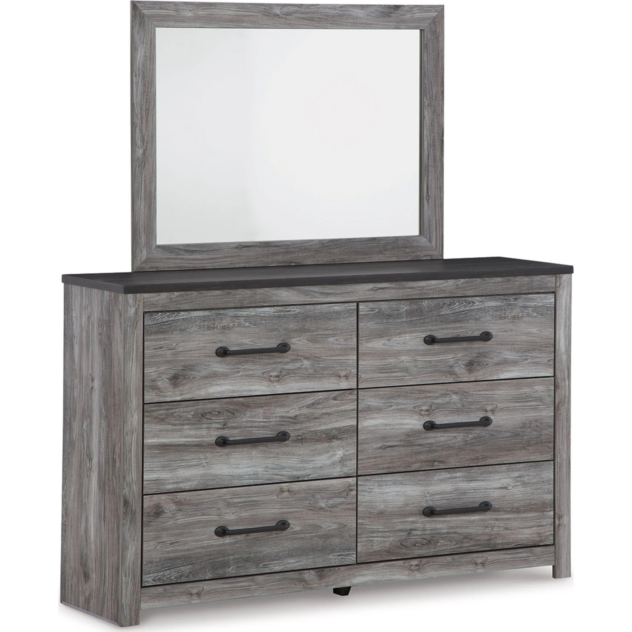 Bronyan Dresser and Mirror - Dark Gray