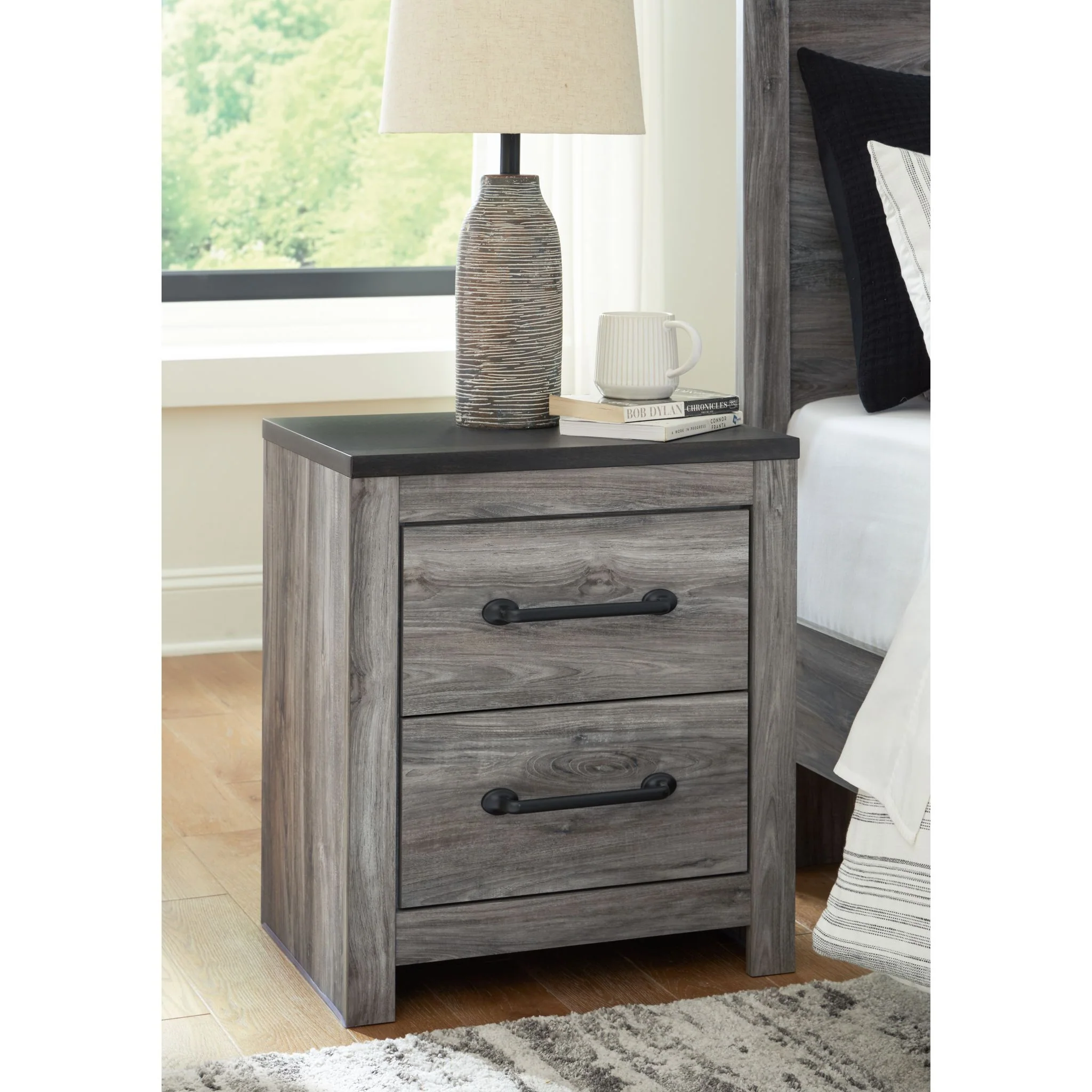 Bronyan Nightstand - Dark Gray - Image 2
