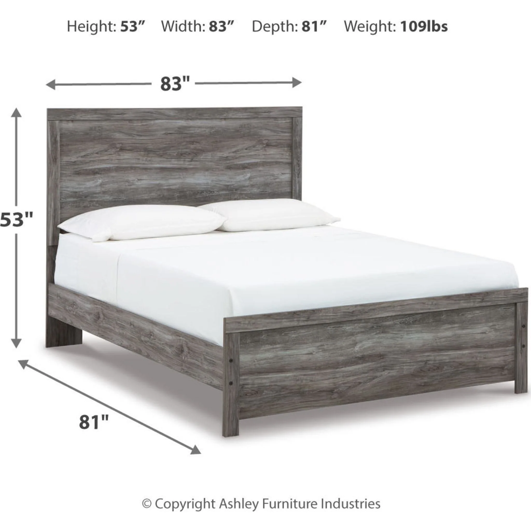 Bronyan Queen Panel Bed - Dark Gray - Image 9