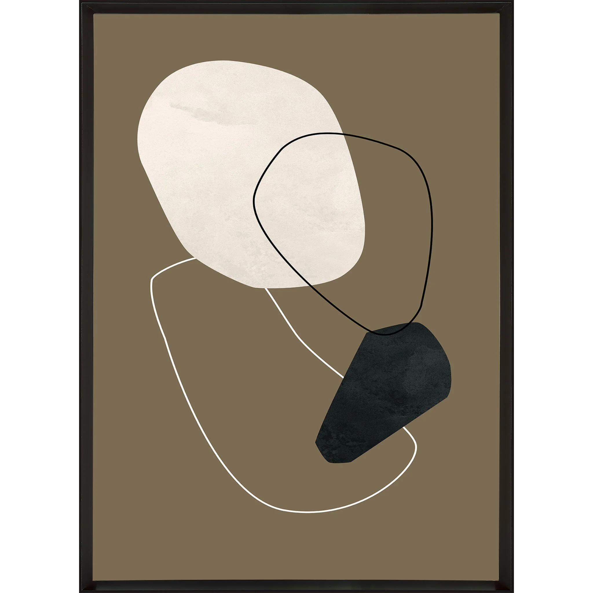 Brown Abstract II Wall Art 22.00" x 30.00"
