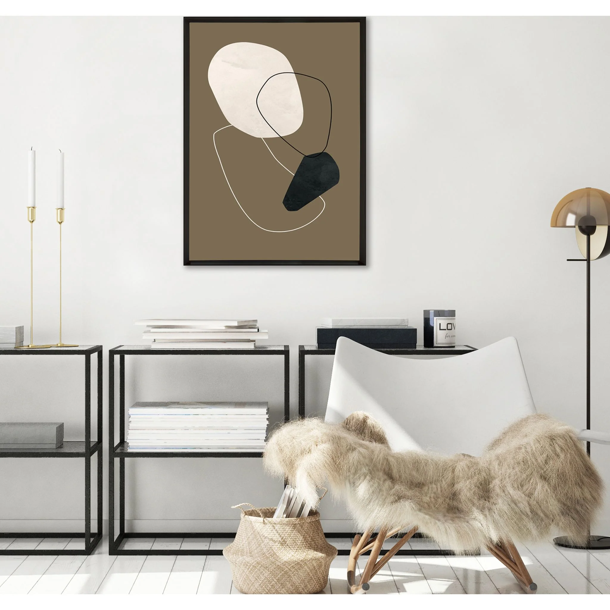 Brown Abstract II Wall Art 22.00" x 30.00" - Image 2