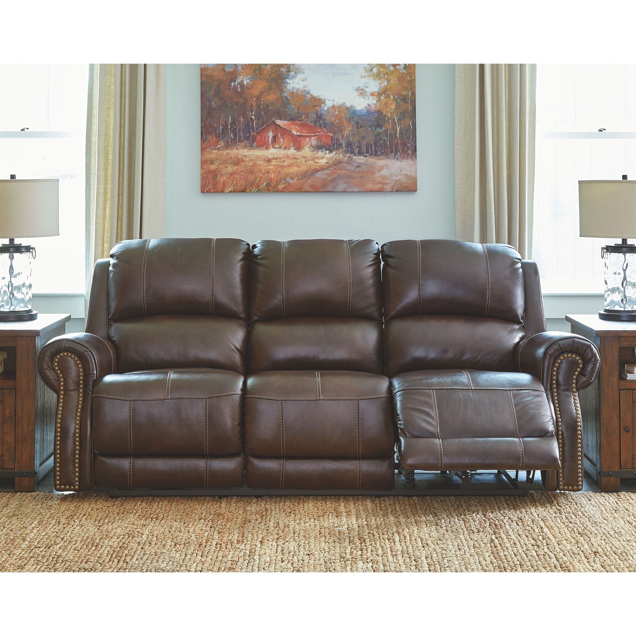 Buncrana Power Reclining Sofa - Chocolate - Image 2