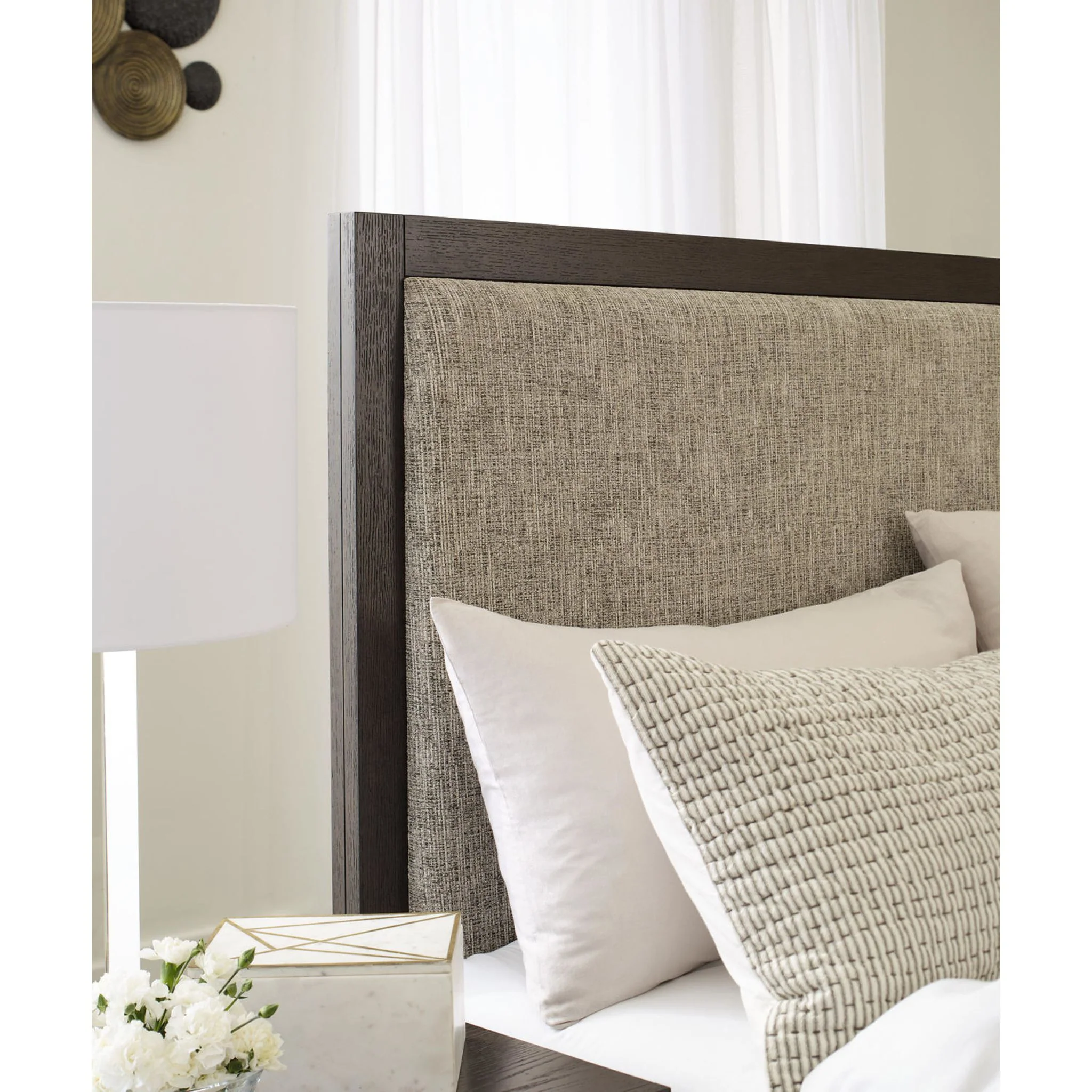 Burkhaus 5 Piece Queen Panel Bedroom - Brown - Image 11