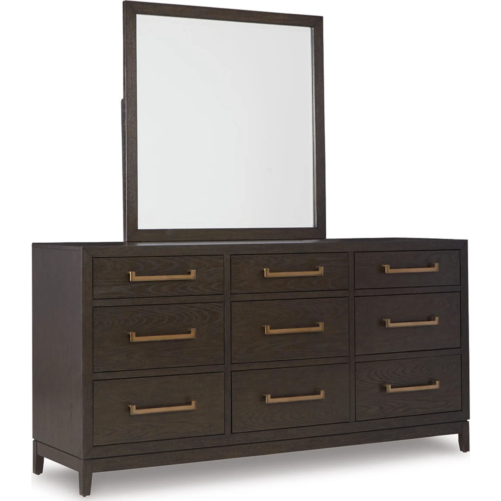 Burkhaus 5 Piece Queen Panel Bedroom - Brown - Image 2