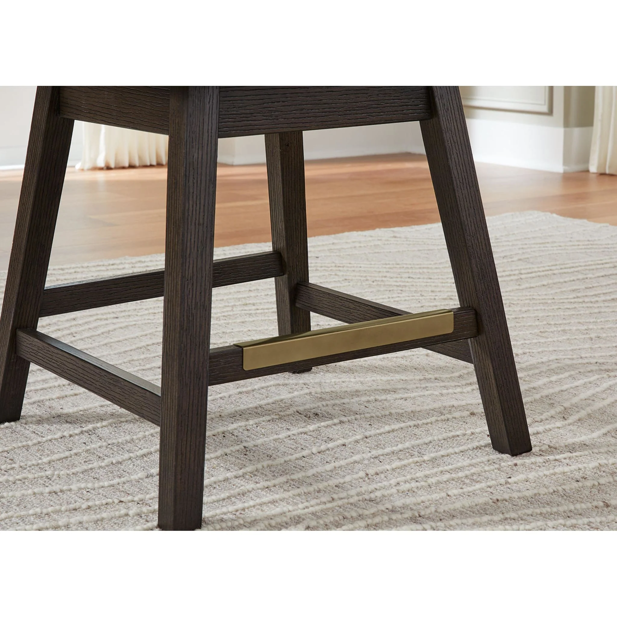 Burkhaus Counter Height Stool - Beige/Dark Brown - (D984-124) - Image 6