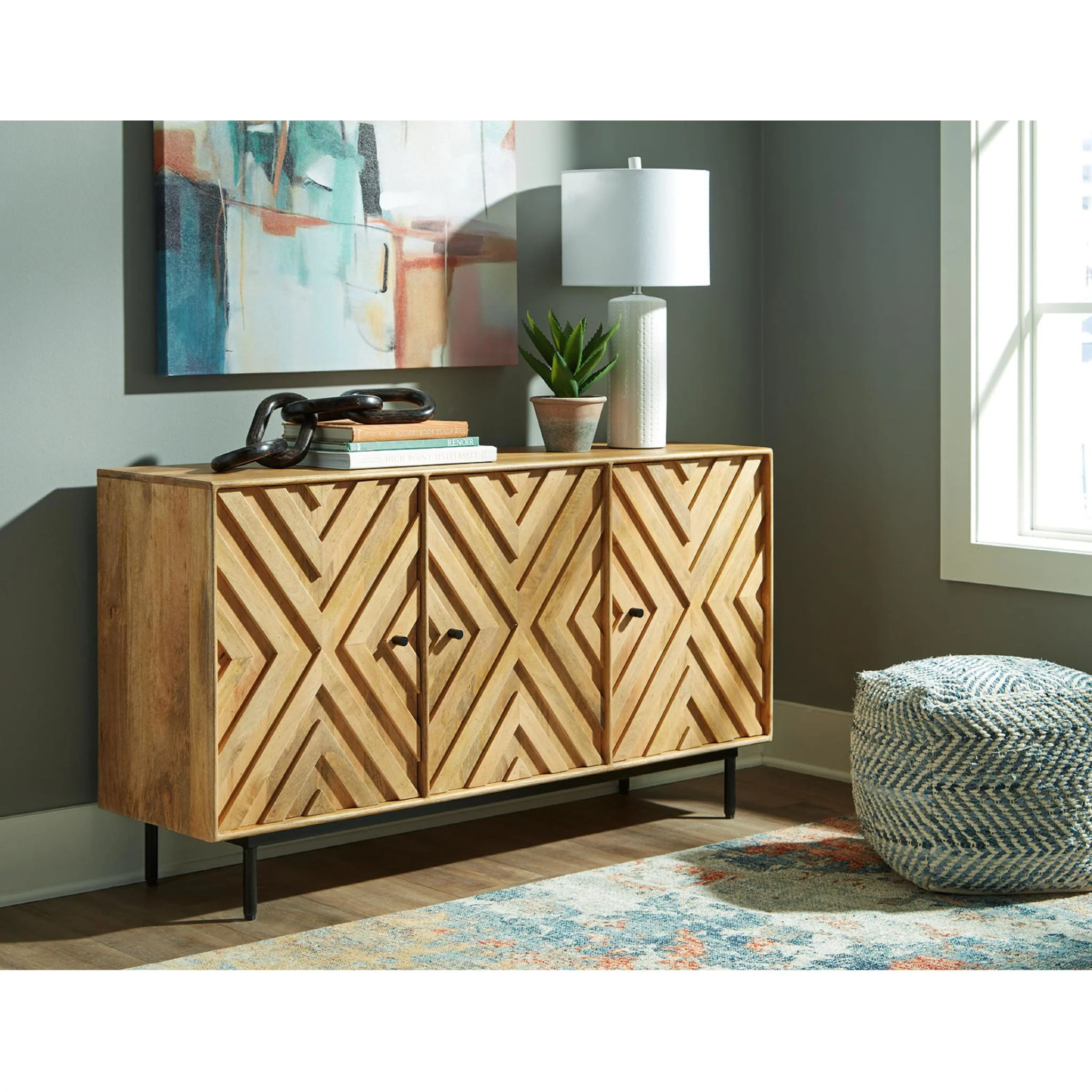 Cadewick Accent Cabinet - Natural - Image 29