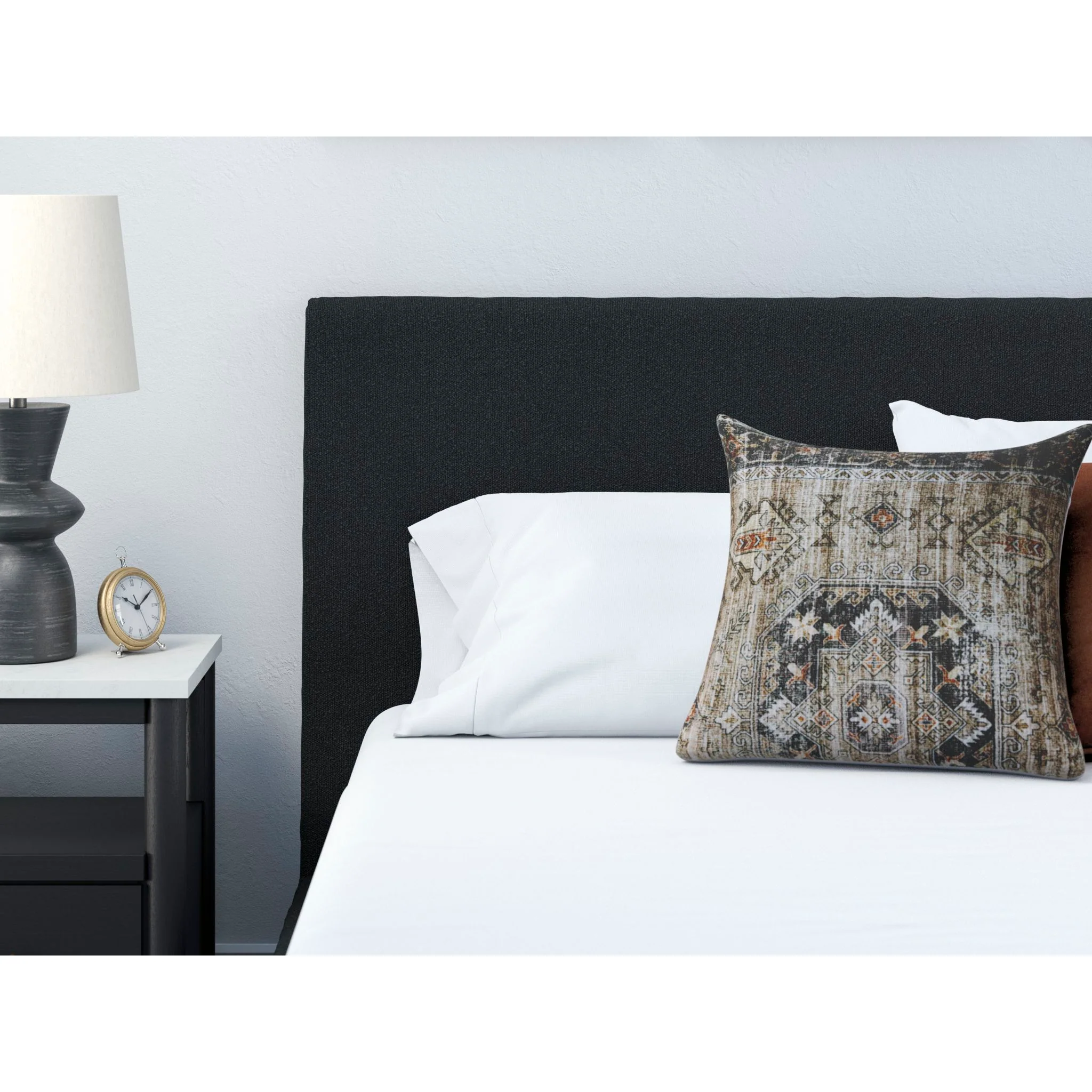 Cadmori King Upholstered Bed - Black - Image 9