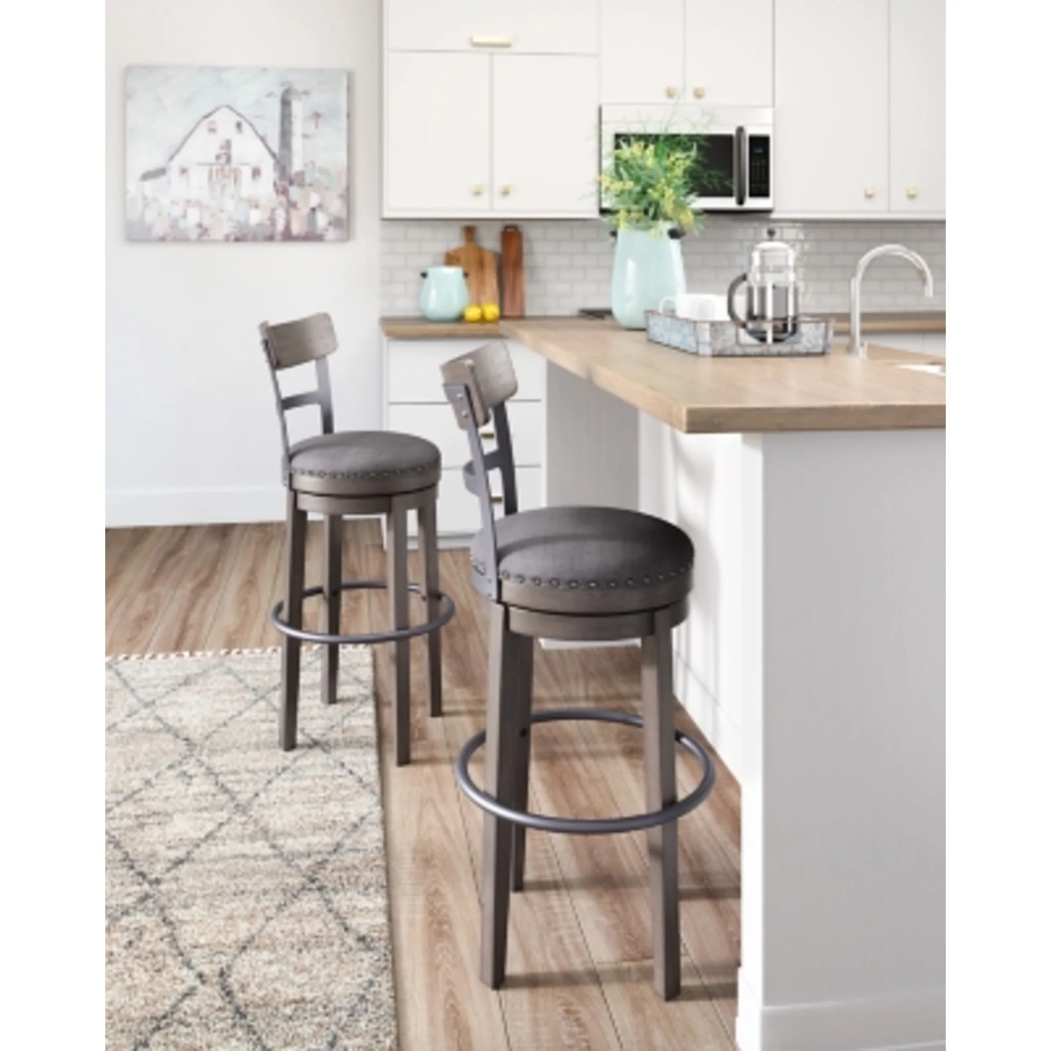 Caitbrook Bar Height Stool - Gray - (D388-230) - Image 3