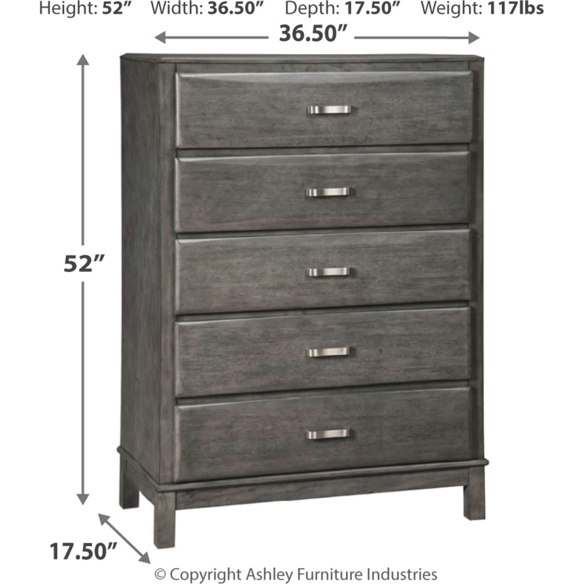 Caitbrook Chest - Gray - Image 4