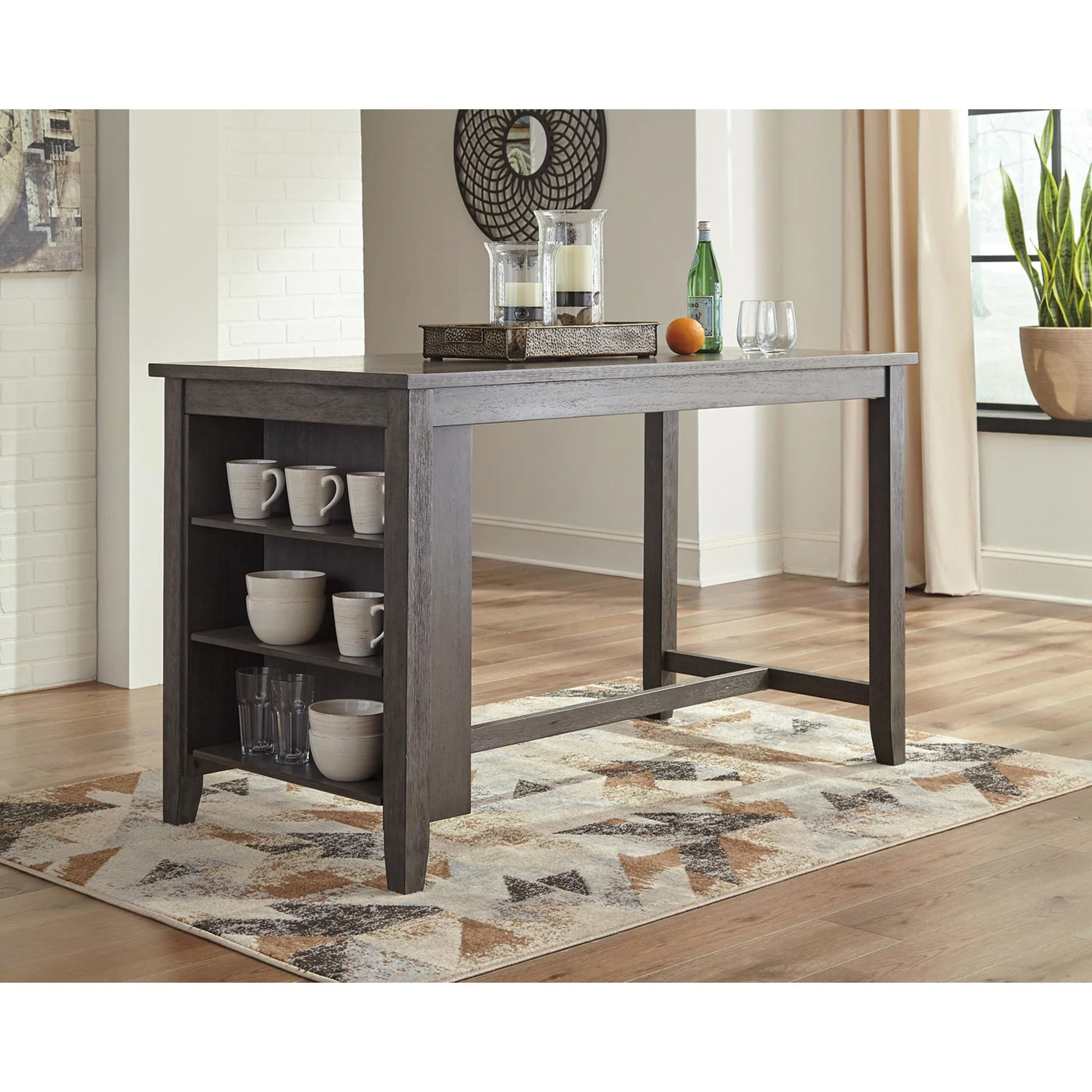 Caitbrook Counter Height Table - Dark Gray - (D388-13) - Image 6