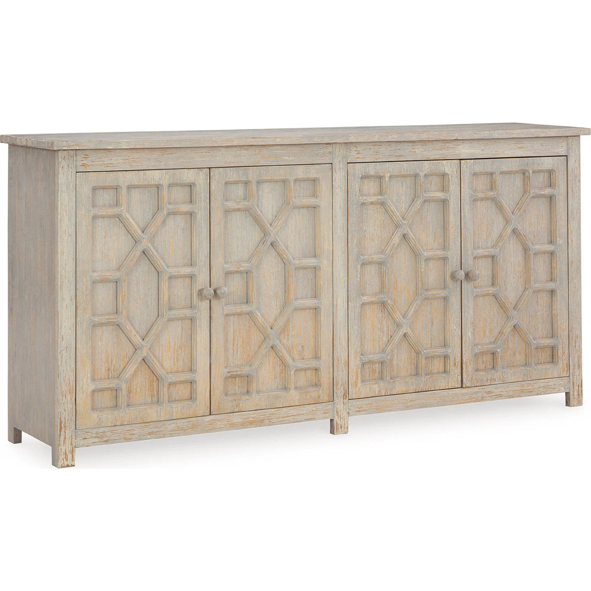 Caitrich Accent Cabinet - Distressed Blue