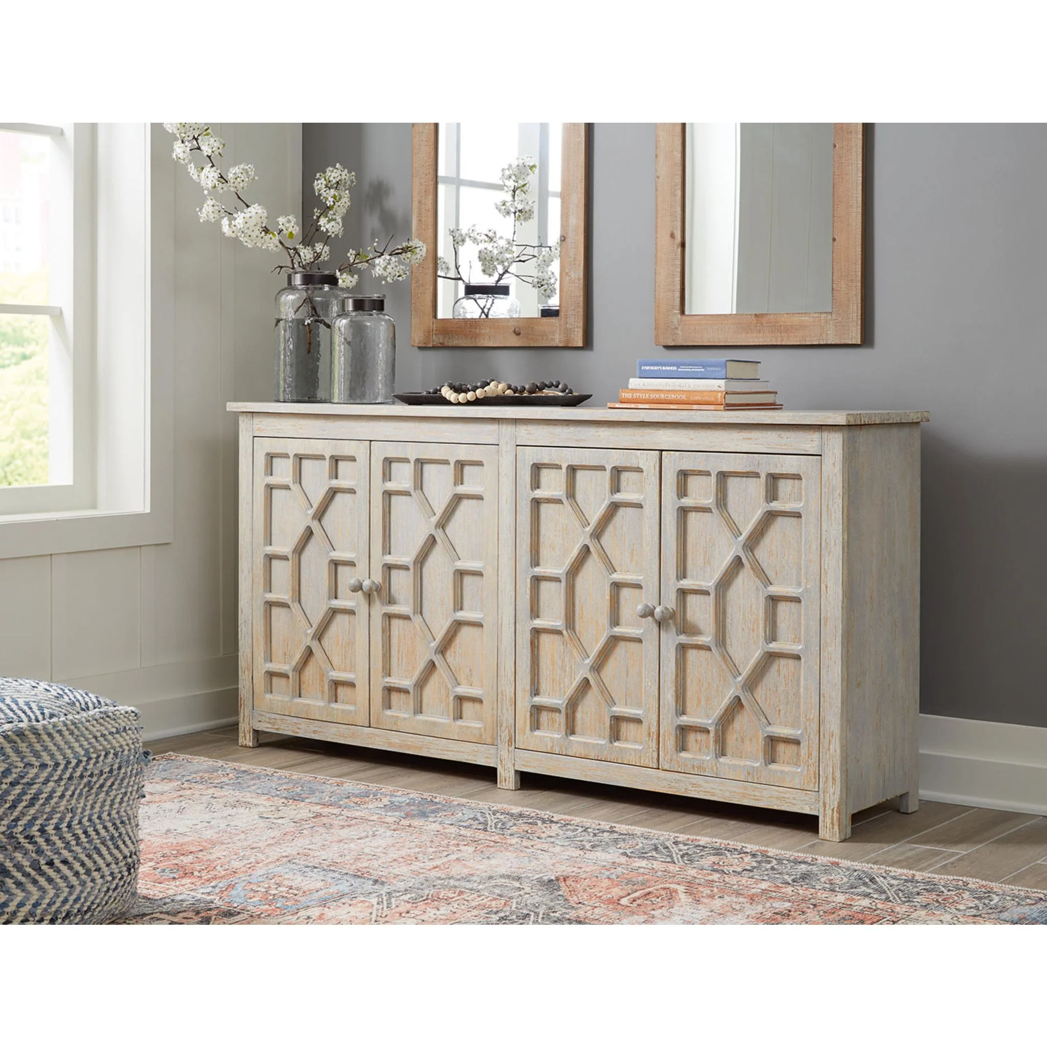 Caitrich Accent Cabinet - Distressed Blue - Image 7