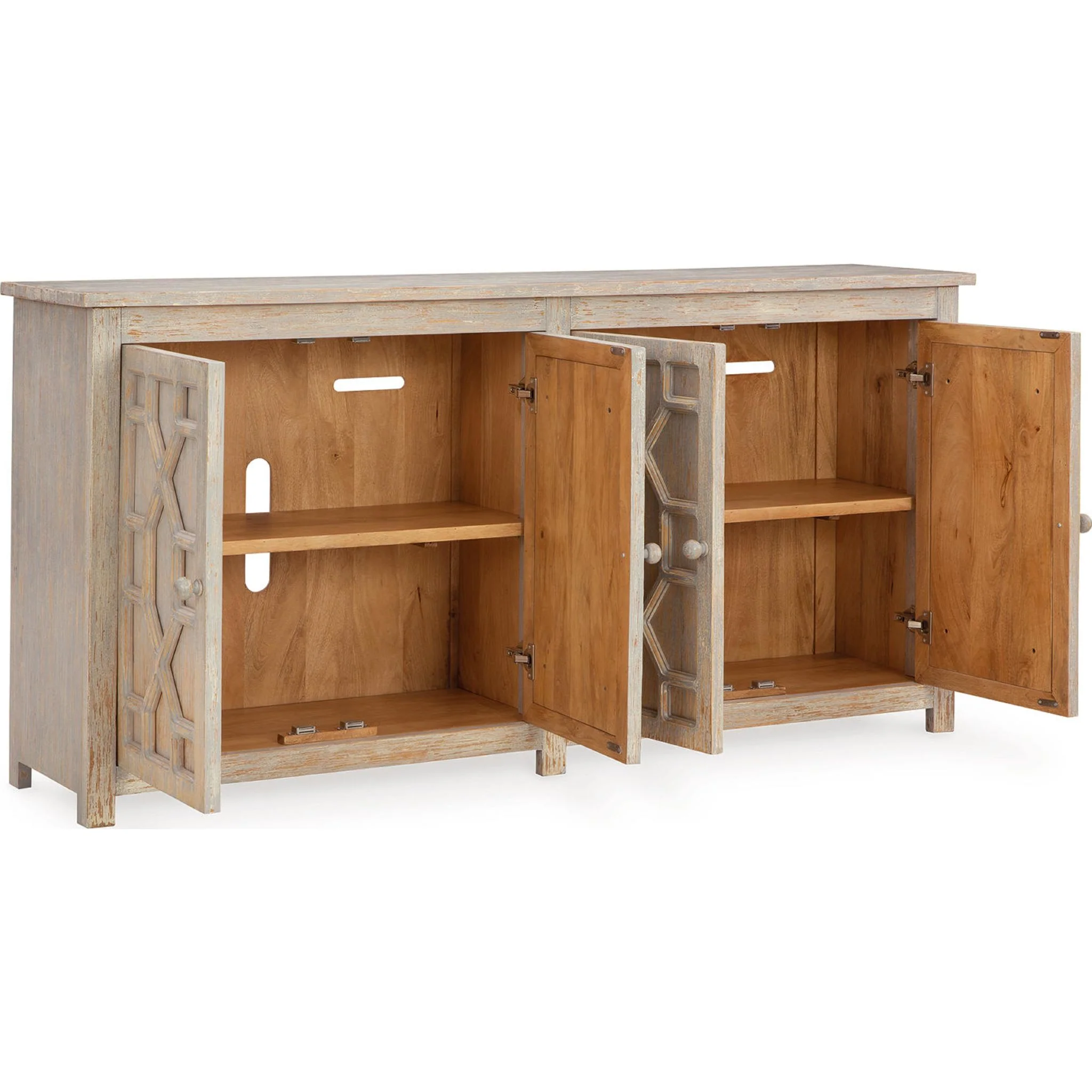 Caitrich Accent Cabinet - Distressed Blue - Image 9