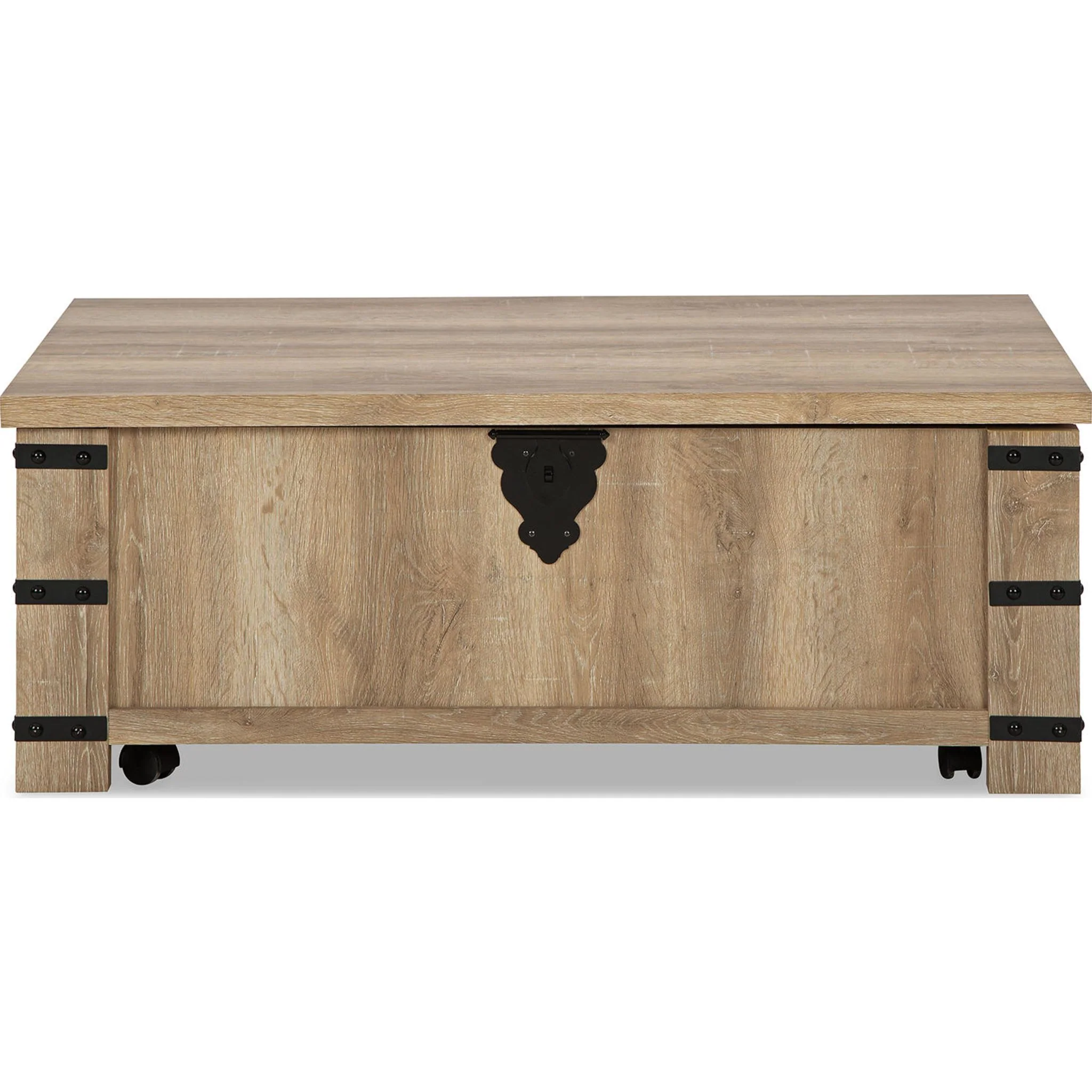 Calaboro Rectangle Lift Cocktail Table - Light Brown - Image 8
