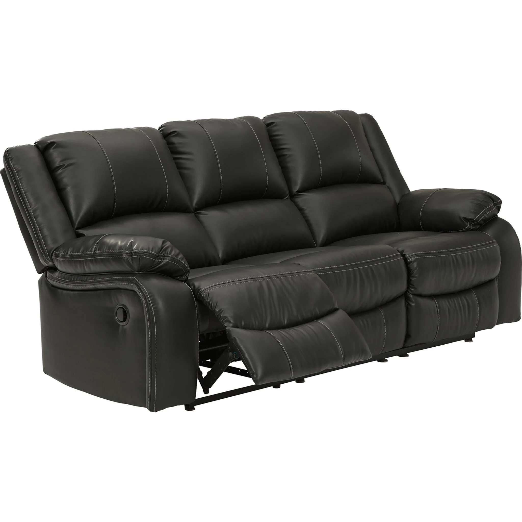 Calderwell Reclining Sofa - Black - Image 5