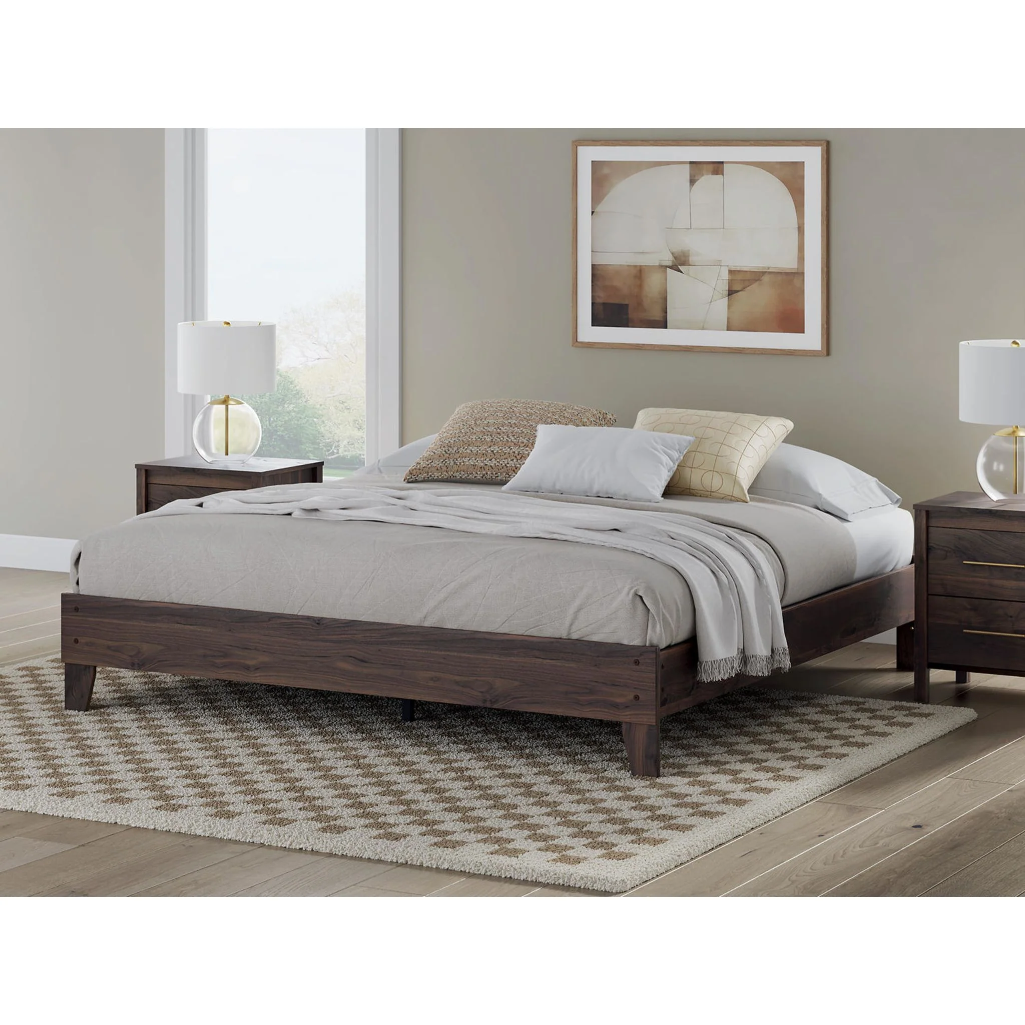 Calverson Platform Bed - Mocha - Image 11