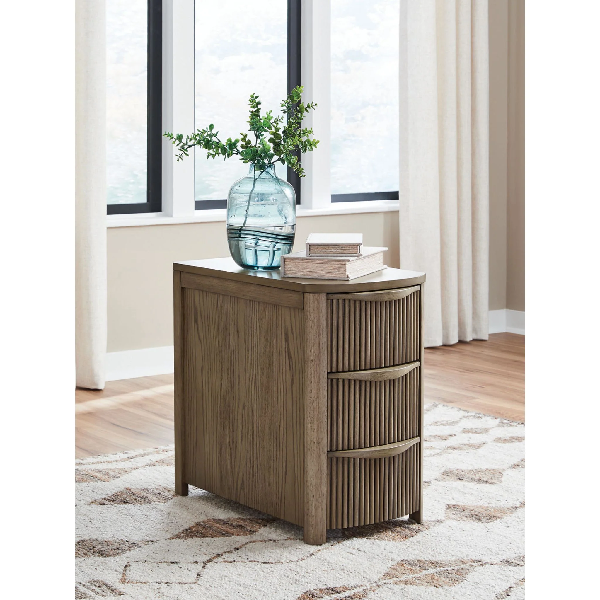 Camdill Chairside End Table - Light Brown - Image 2