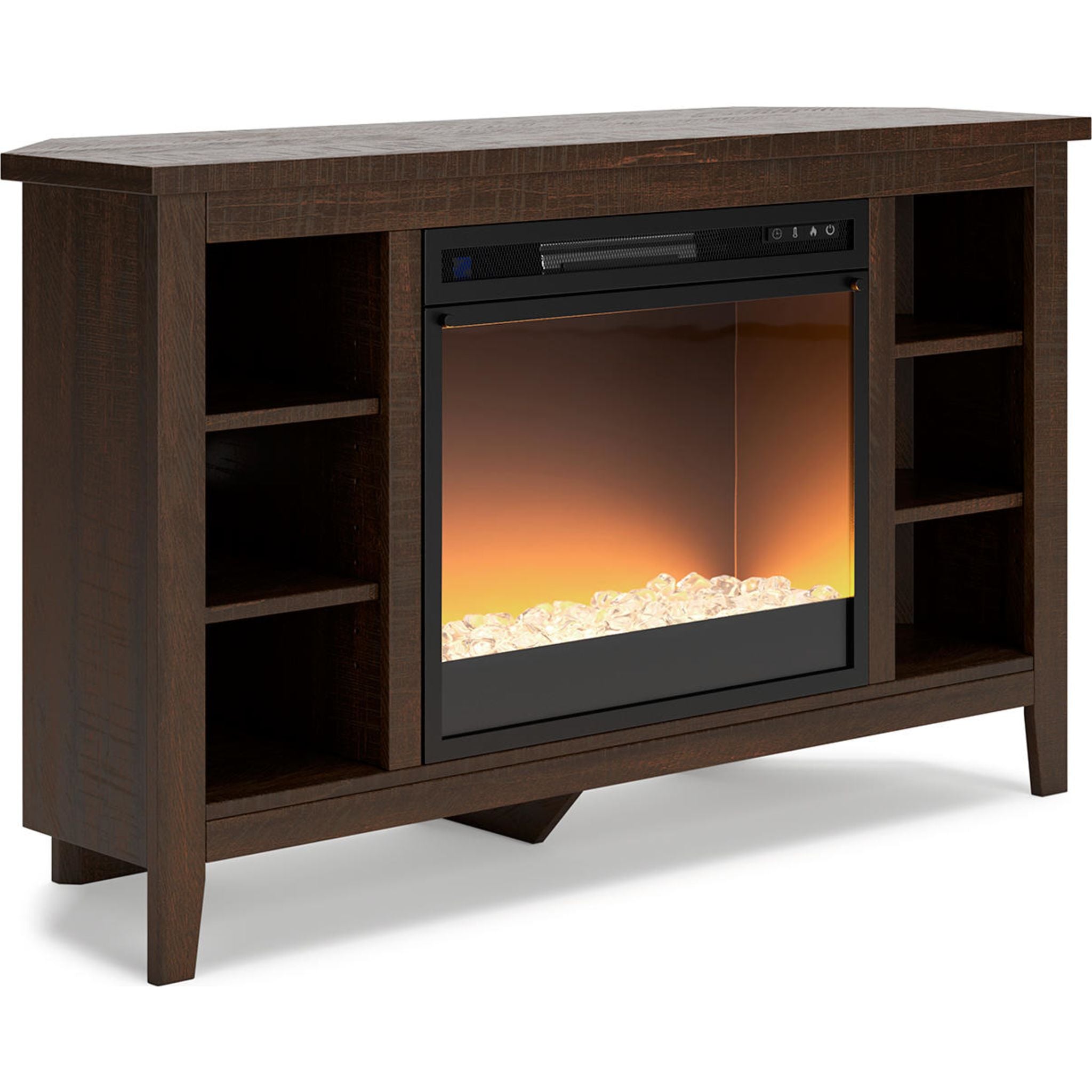 Camiburg Entertainment Unit with Fireplace - Warm Brown - Image 3