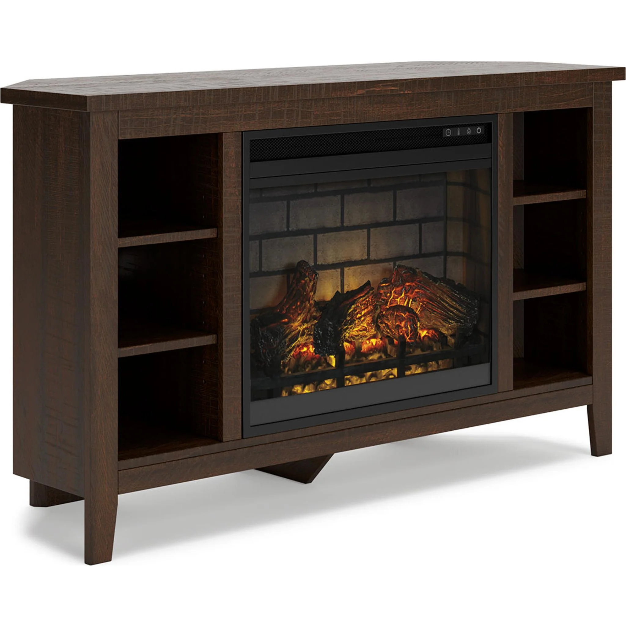 Camiburg Entertainment Unit with Fireplace - Warm Brown - Image 3