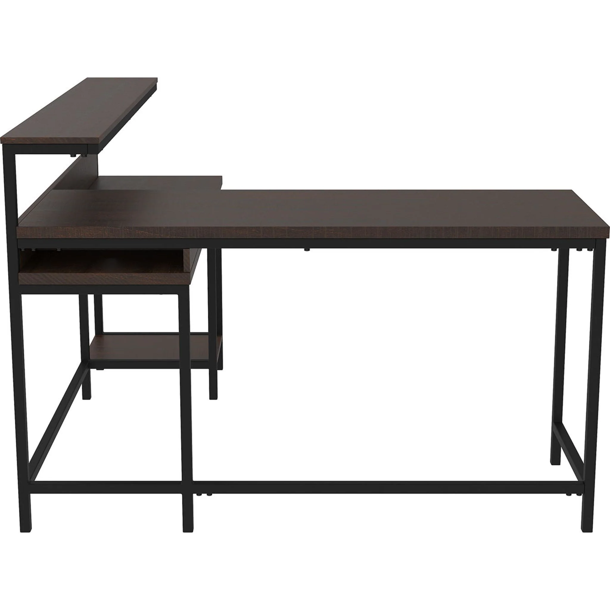 Camiburg L-Desk - Warm Brown - Image 13