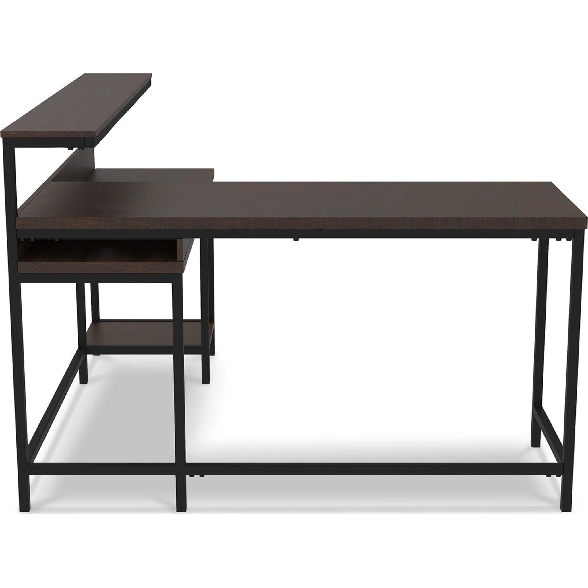 Camiburg L-Desk - Warm Brown - Image 14