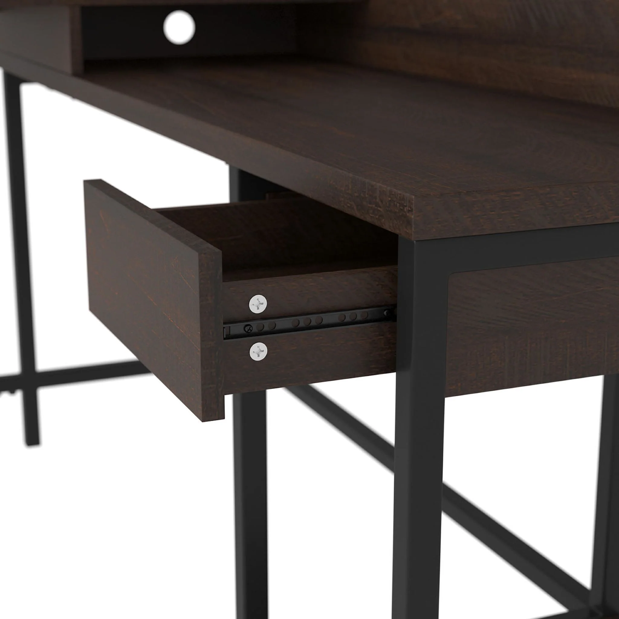 Camiburg L-Desk - Warm Brown - Image 17