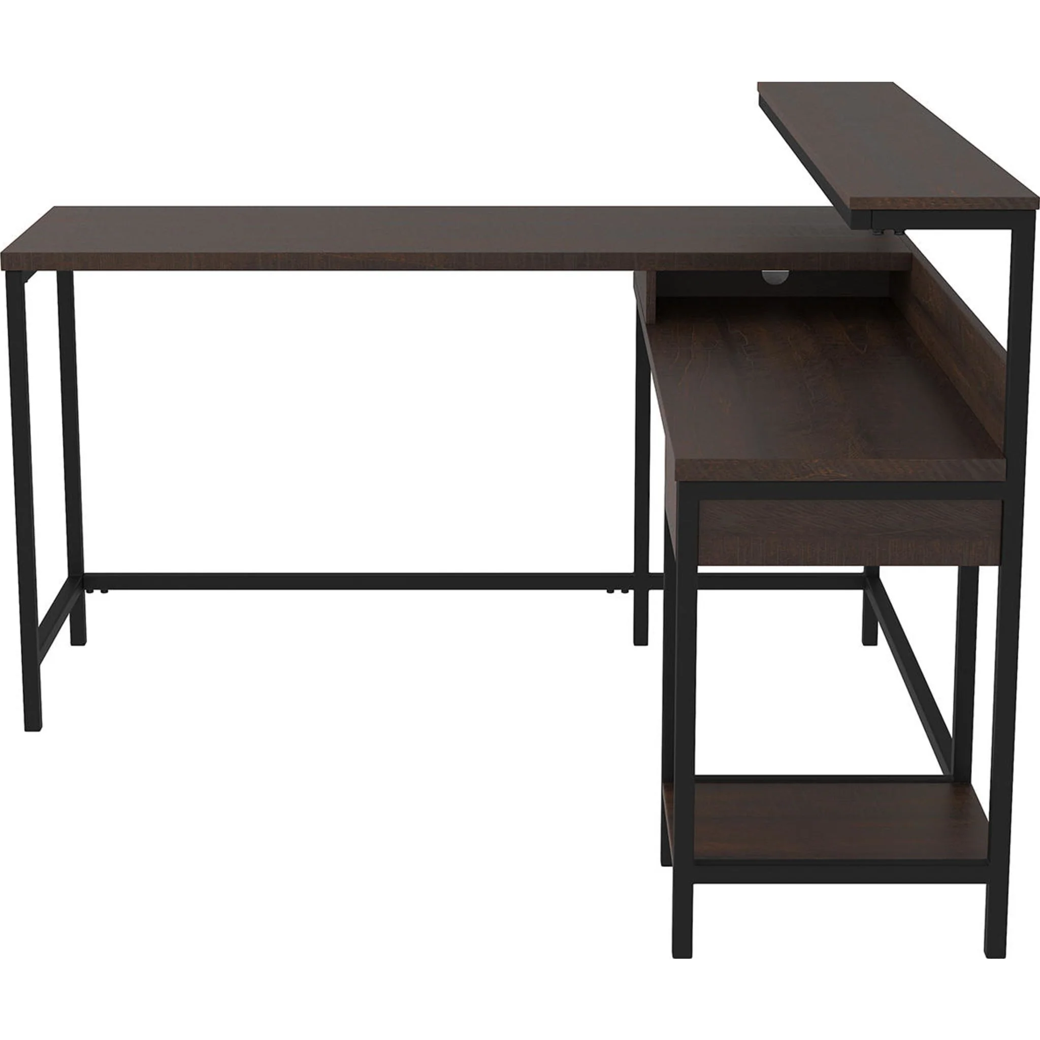 Camiburg L-Desk - Warm Brown - Image 18