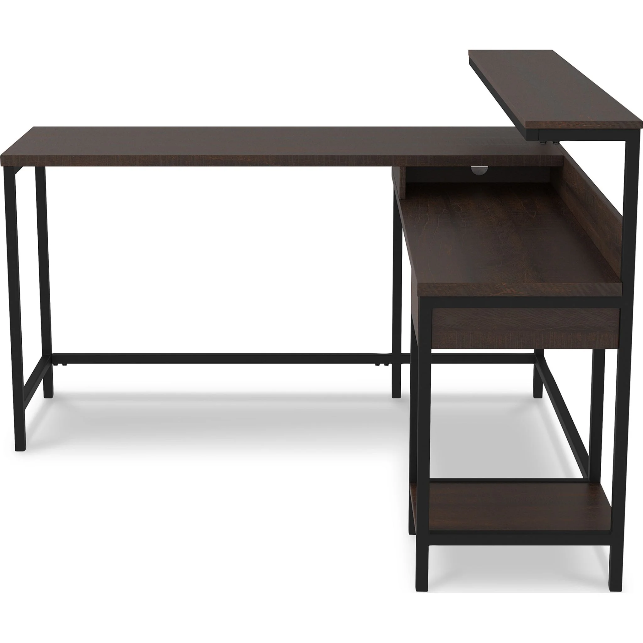 Camiburg L-Desk - Warm Brown - Image 3