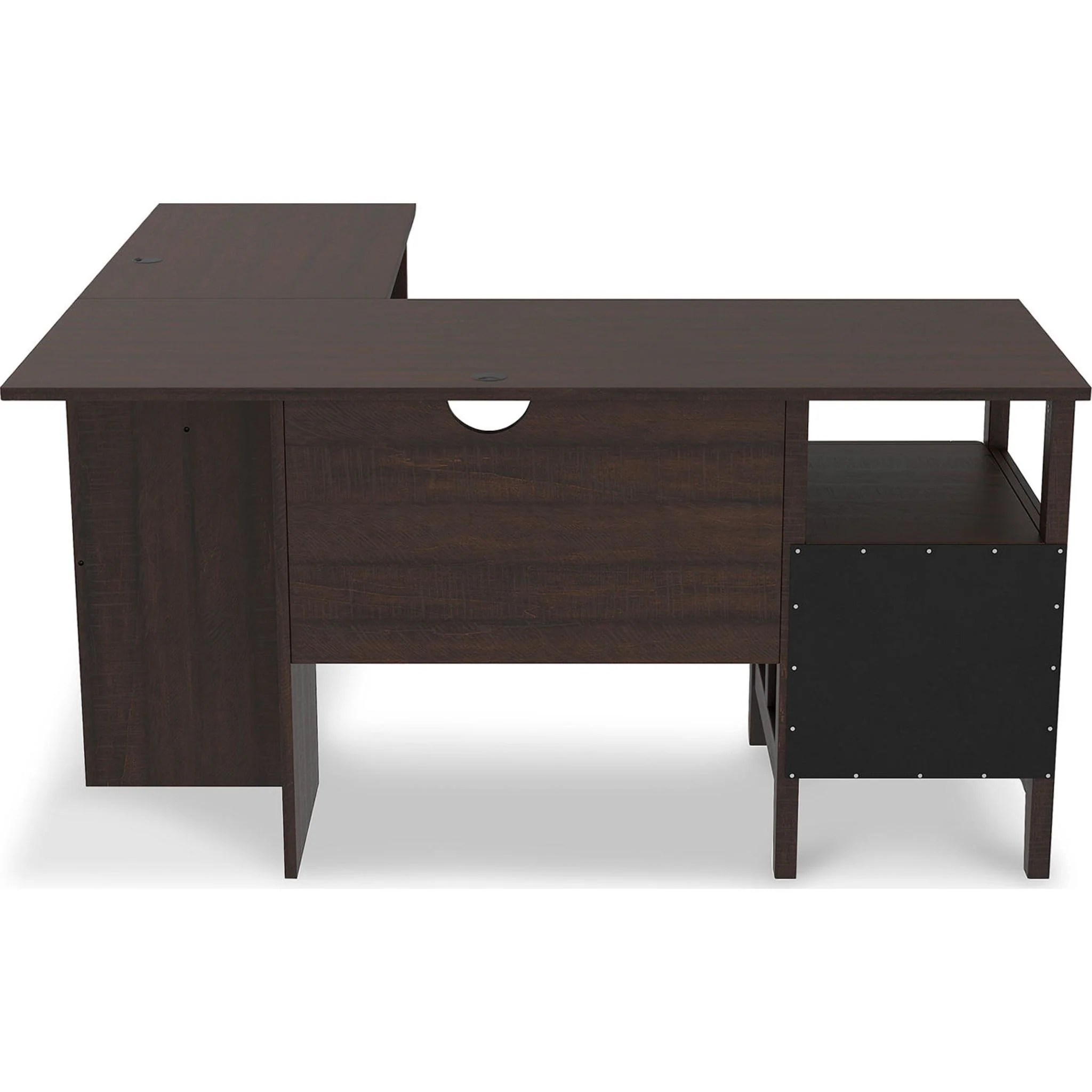Camiburg L-Desk - Warm Brown - Image 15