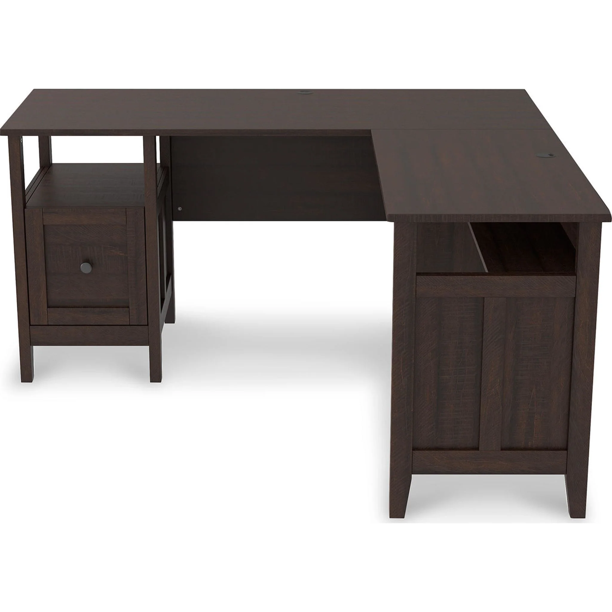 Camiburg L-Desk - Warm Brown - Image 18